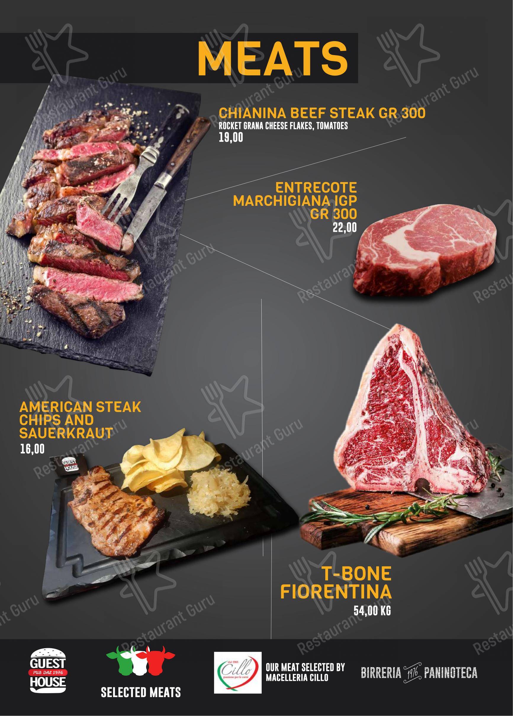 Guest House Pub dans Naples - Menu bar
