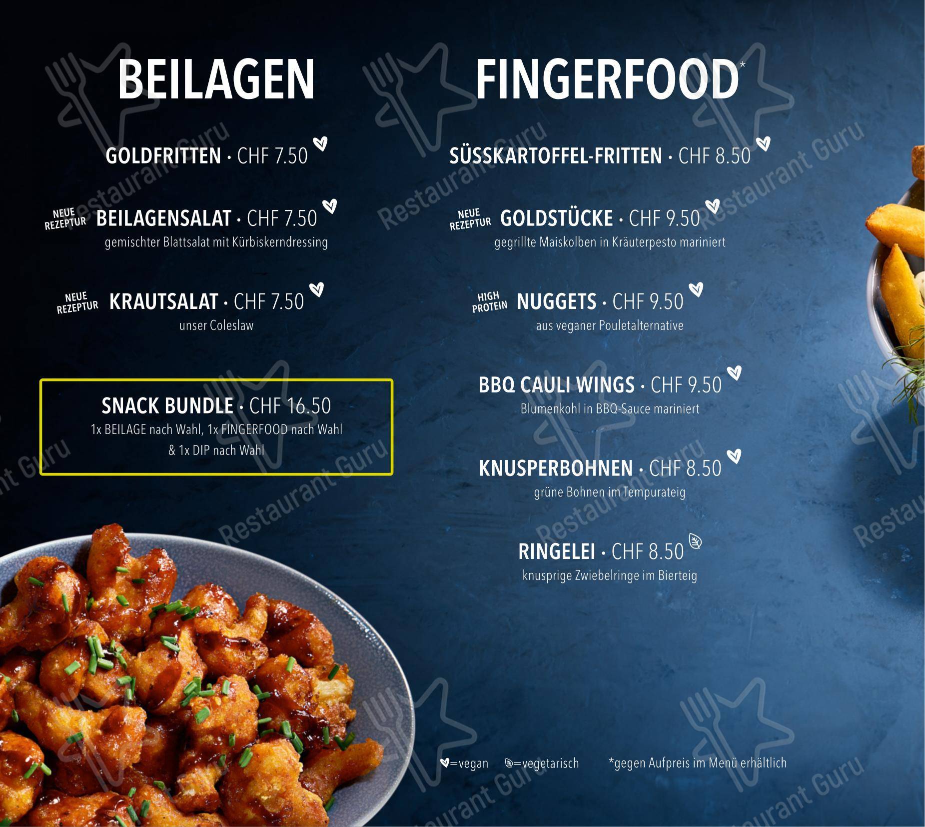 Menu di HANS IM GLÜCK - CHUR City West - Menu