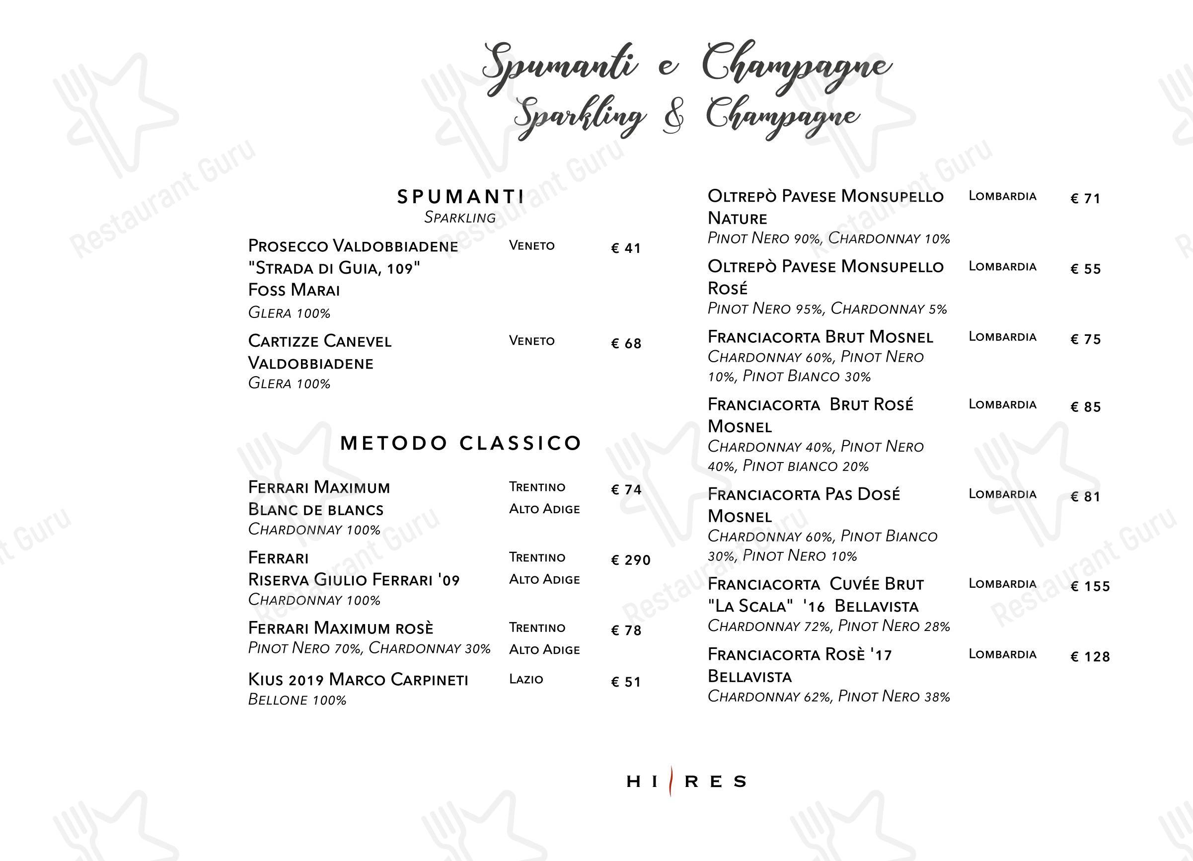 Ночное меню per Hi-Res pub & bar