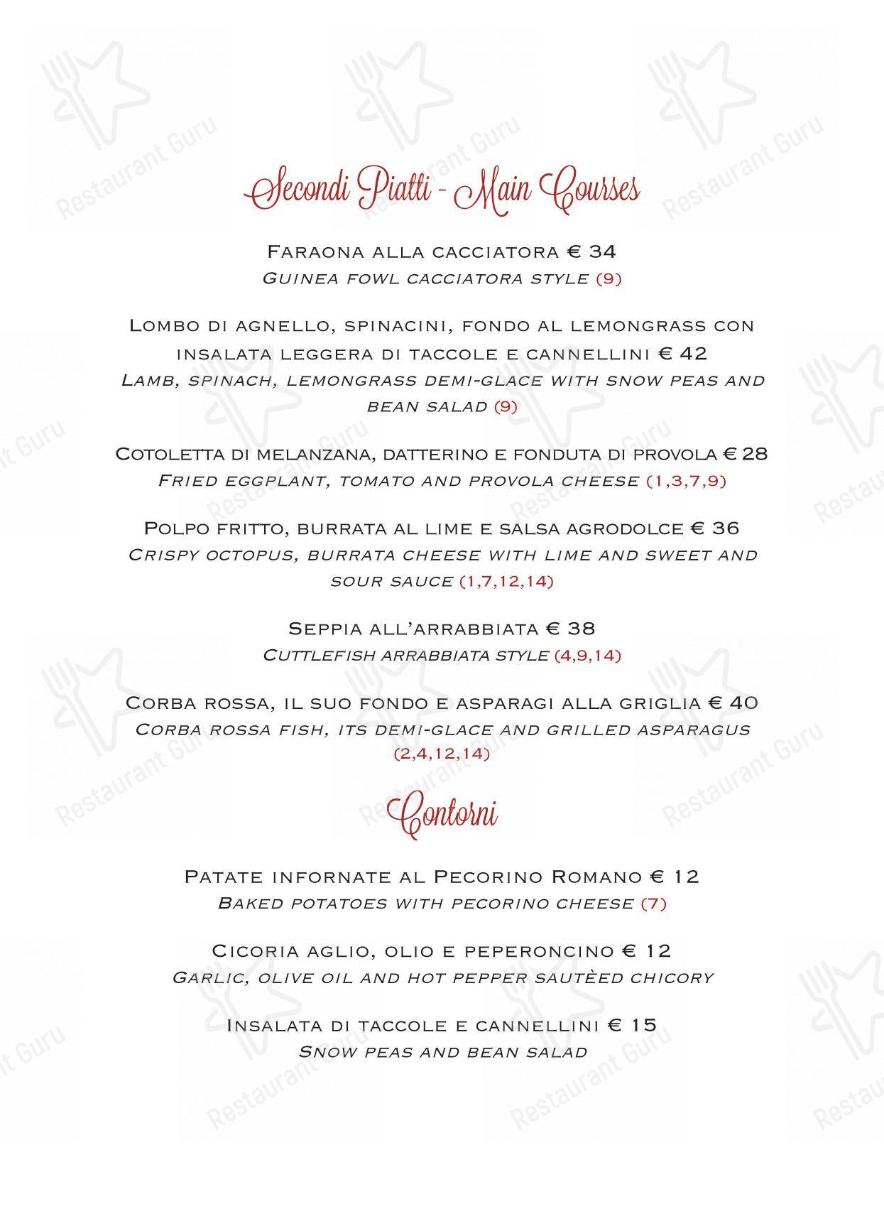 Menu per Hi-Res pub & bar