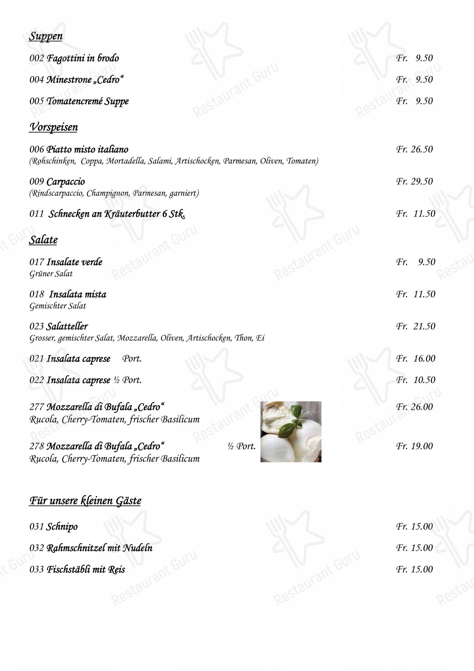 Menu per Römerhof Augst in Augst