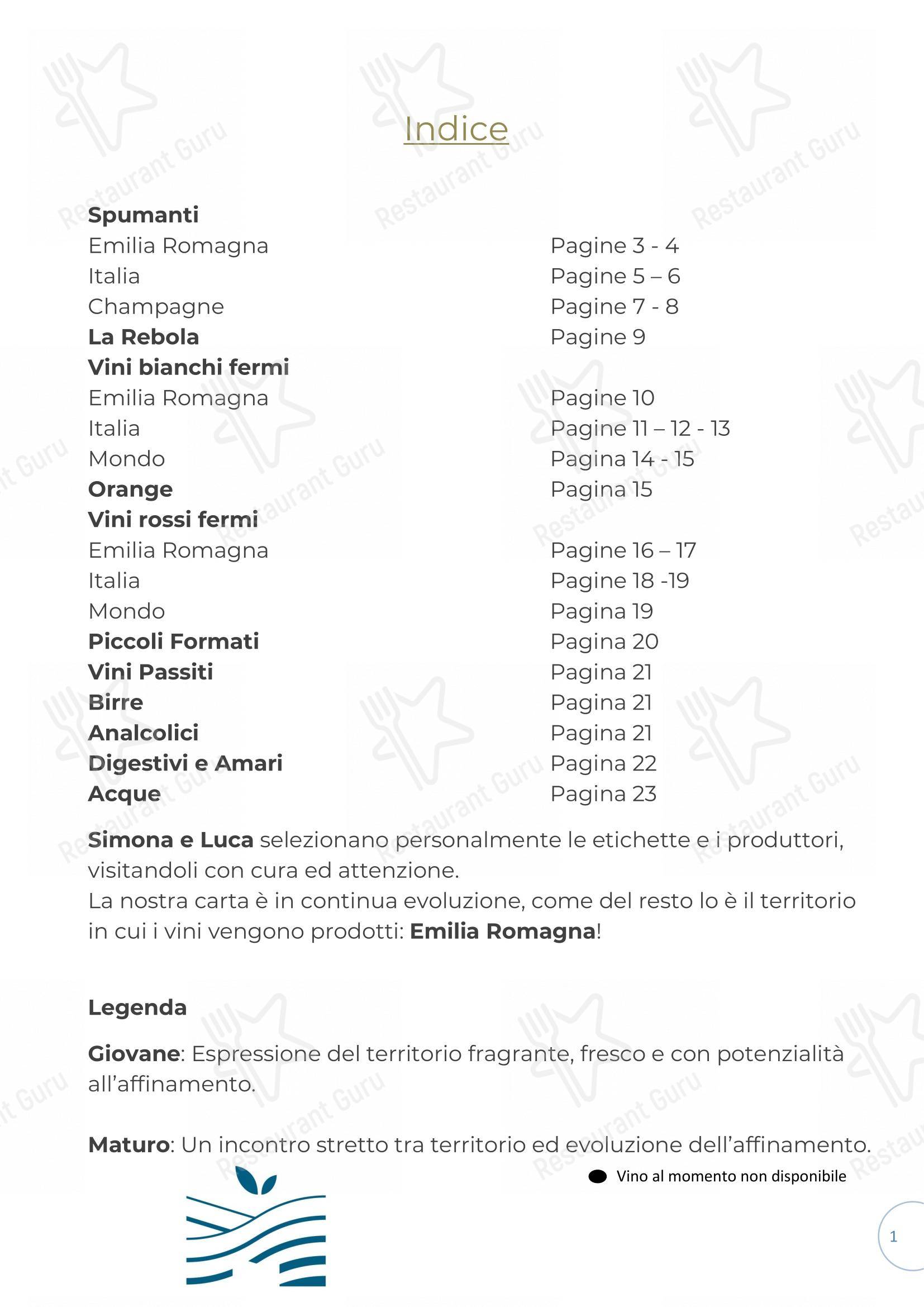 Il Gatto sull'Albicocco in Rimini - Menu