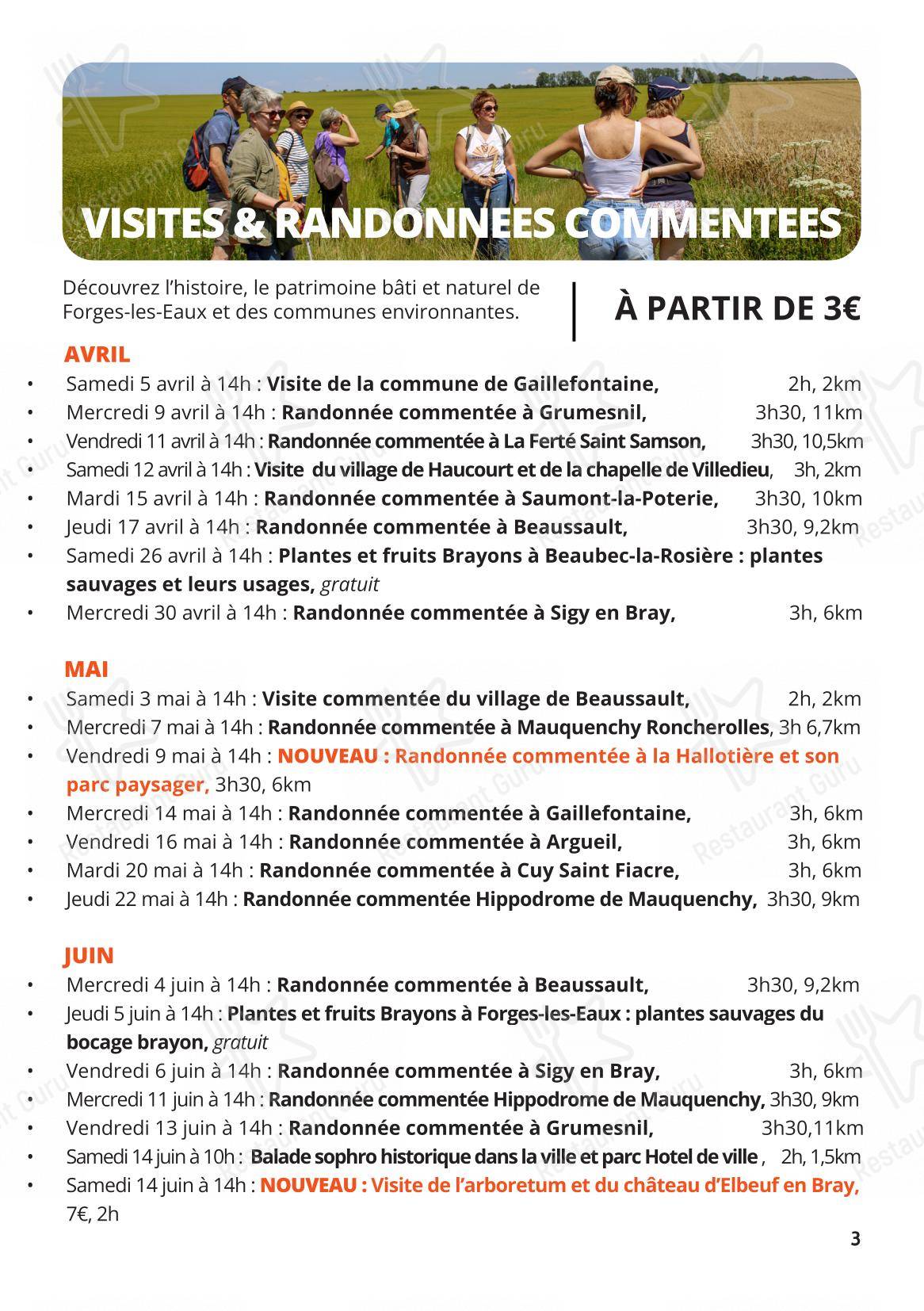 Menu pour L'Audace - Menu bar