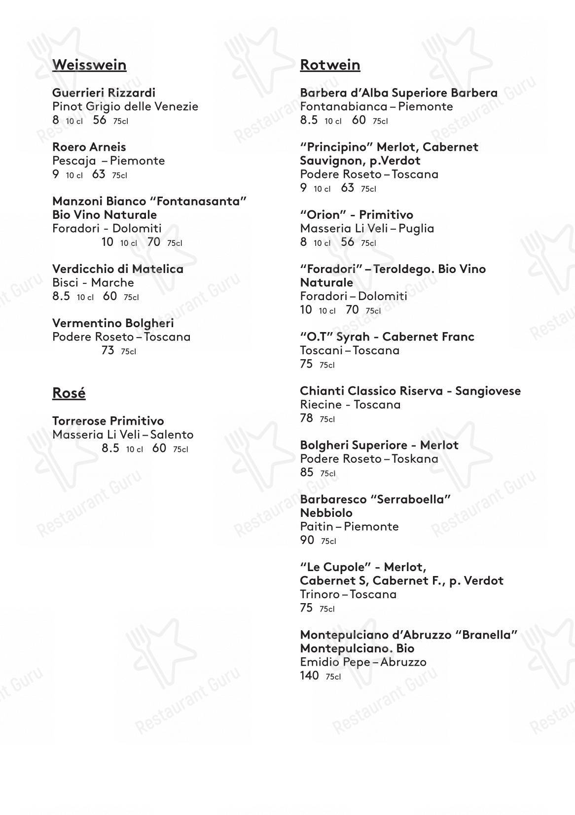 Menu di La Bestia - Pizza Pizza - Menu bar