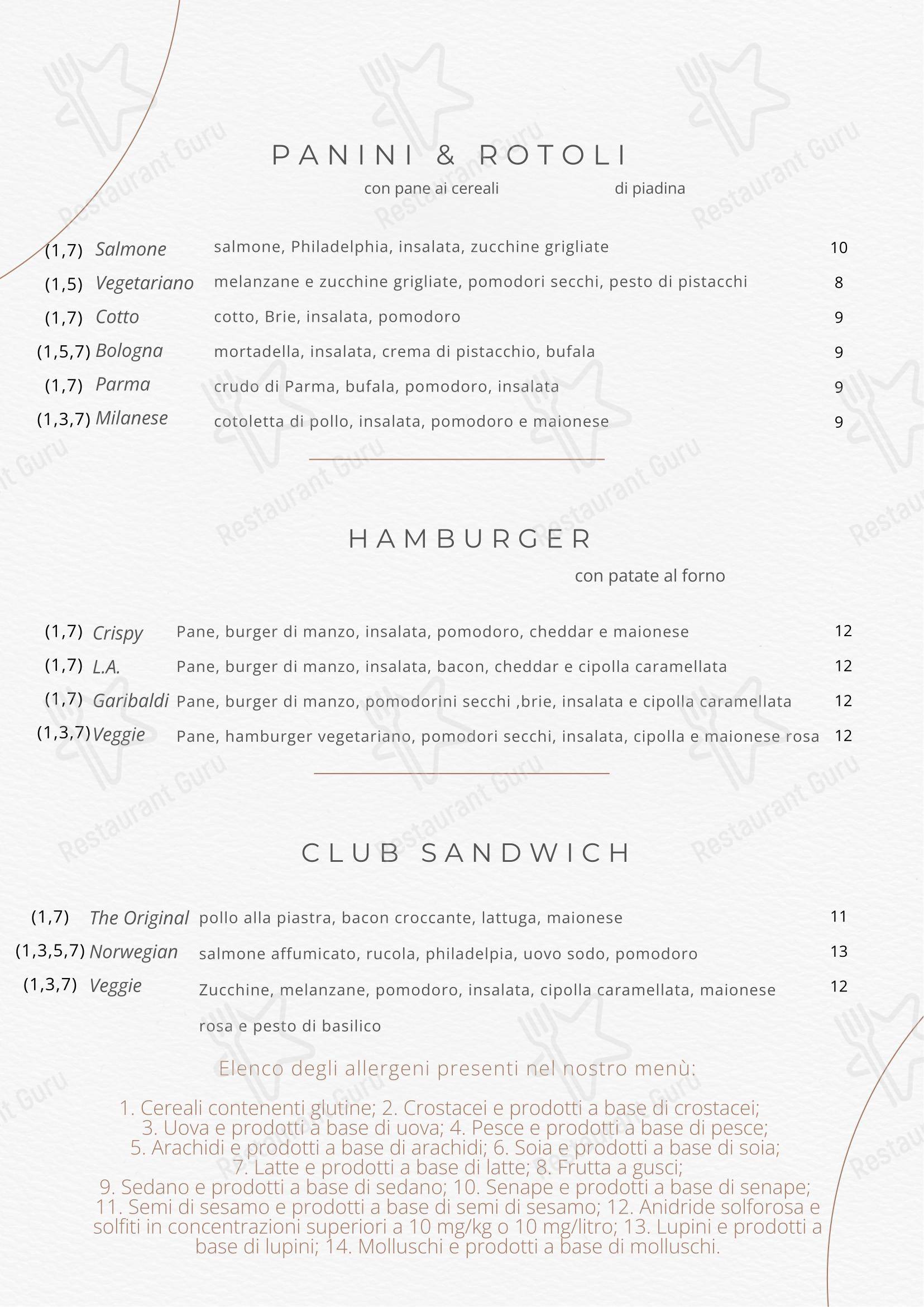 Menu per Loft10 Pavia in Pavia