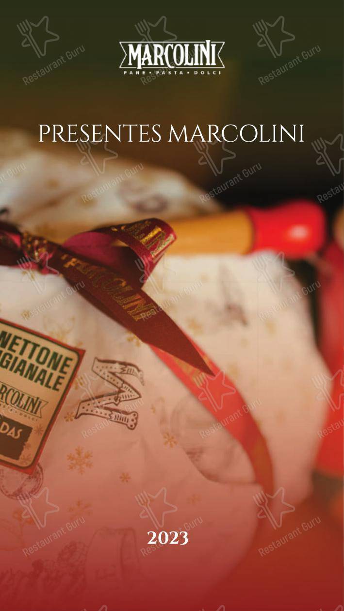 Menu para Marcolini Empório em Curitiba