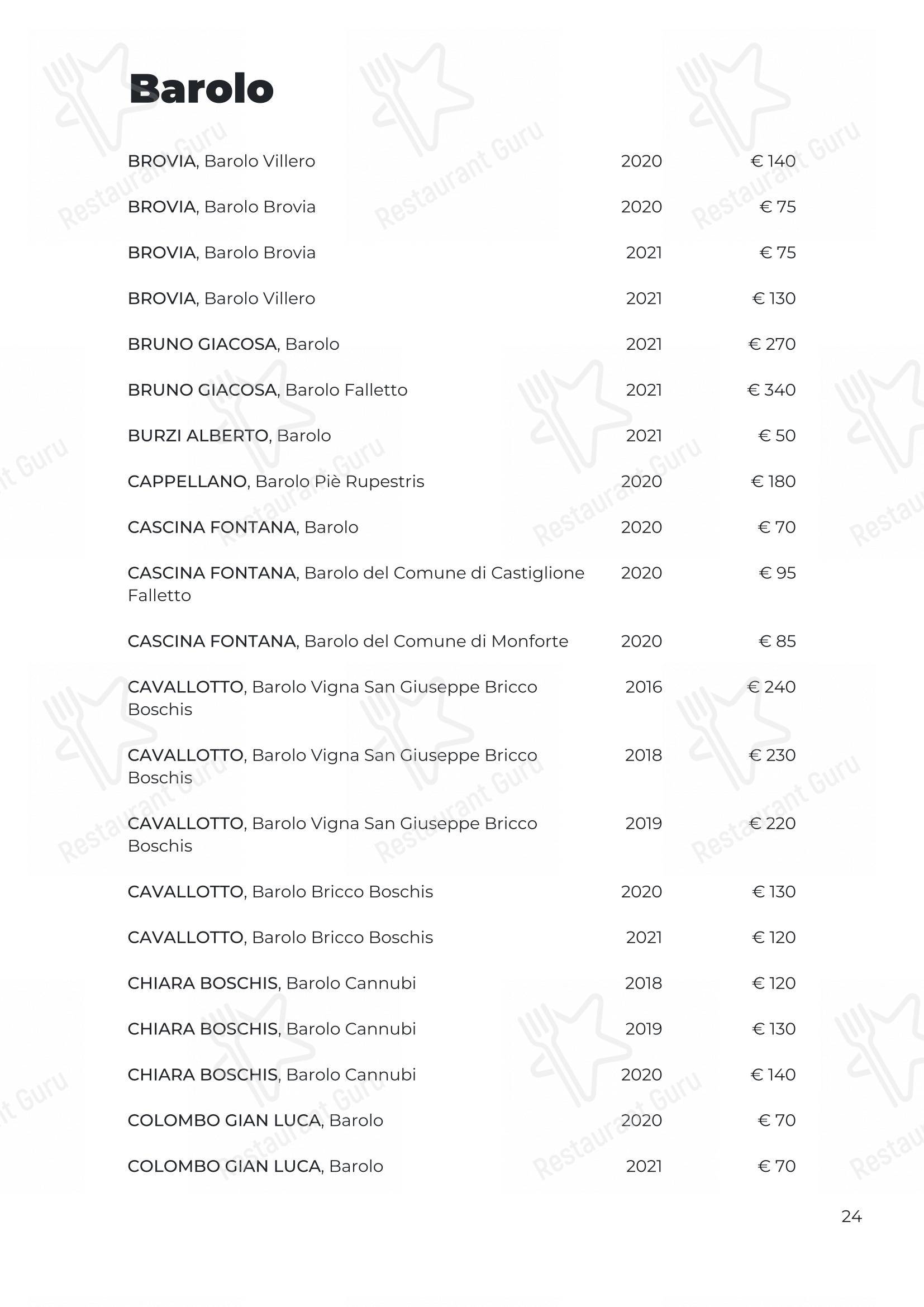 菜单 per Osteria Italia Citabiunda in Alba