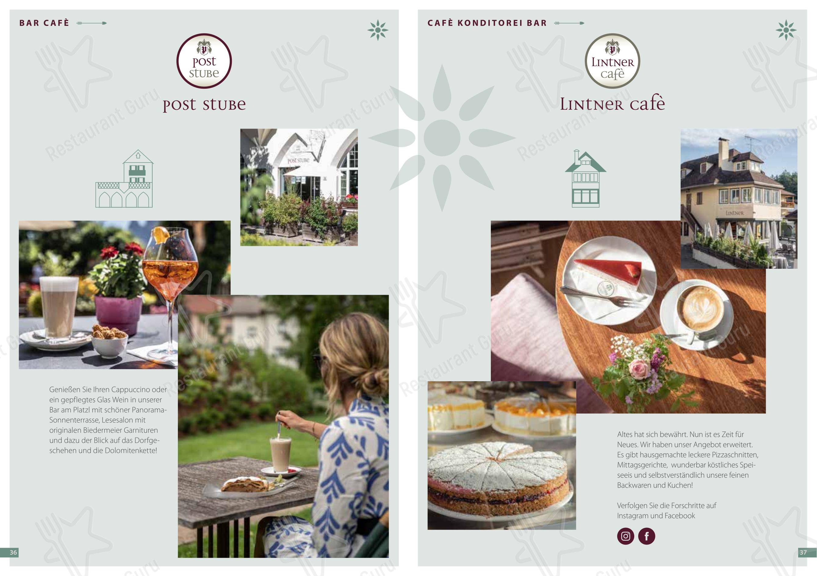 Menu di Post Stube - Menu