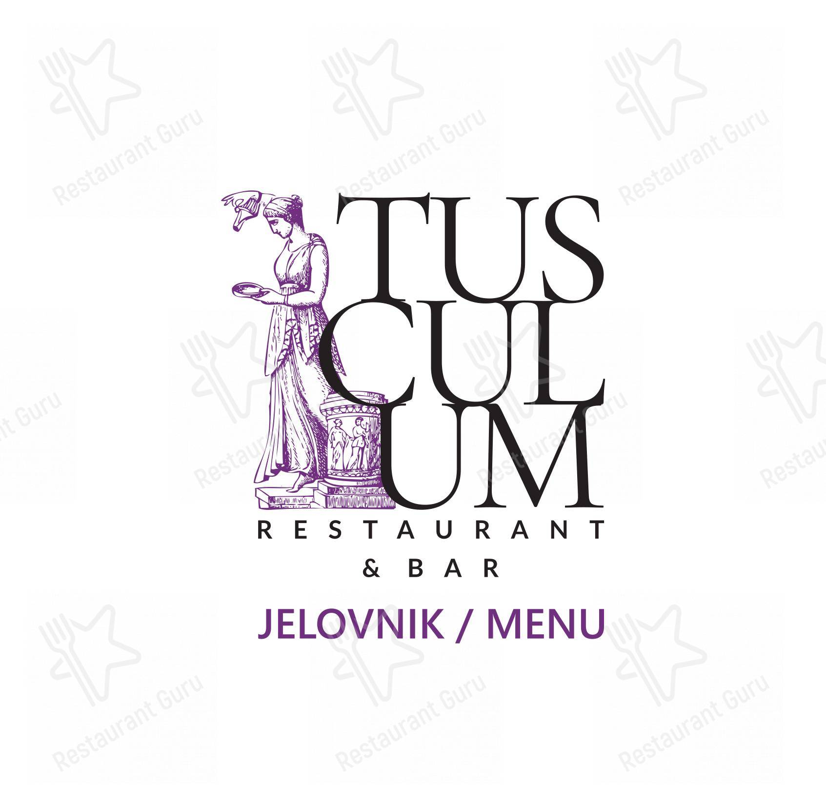 Menu per Restaurant Tusculum ristorante