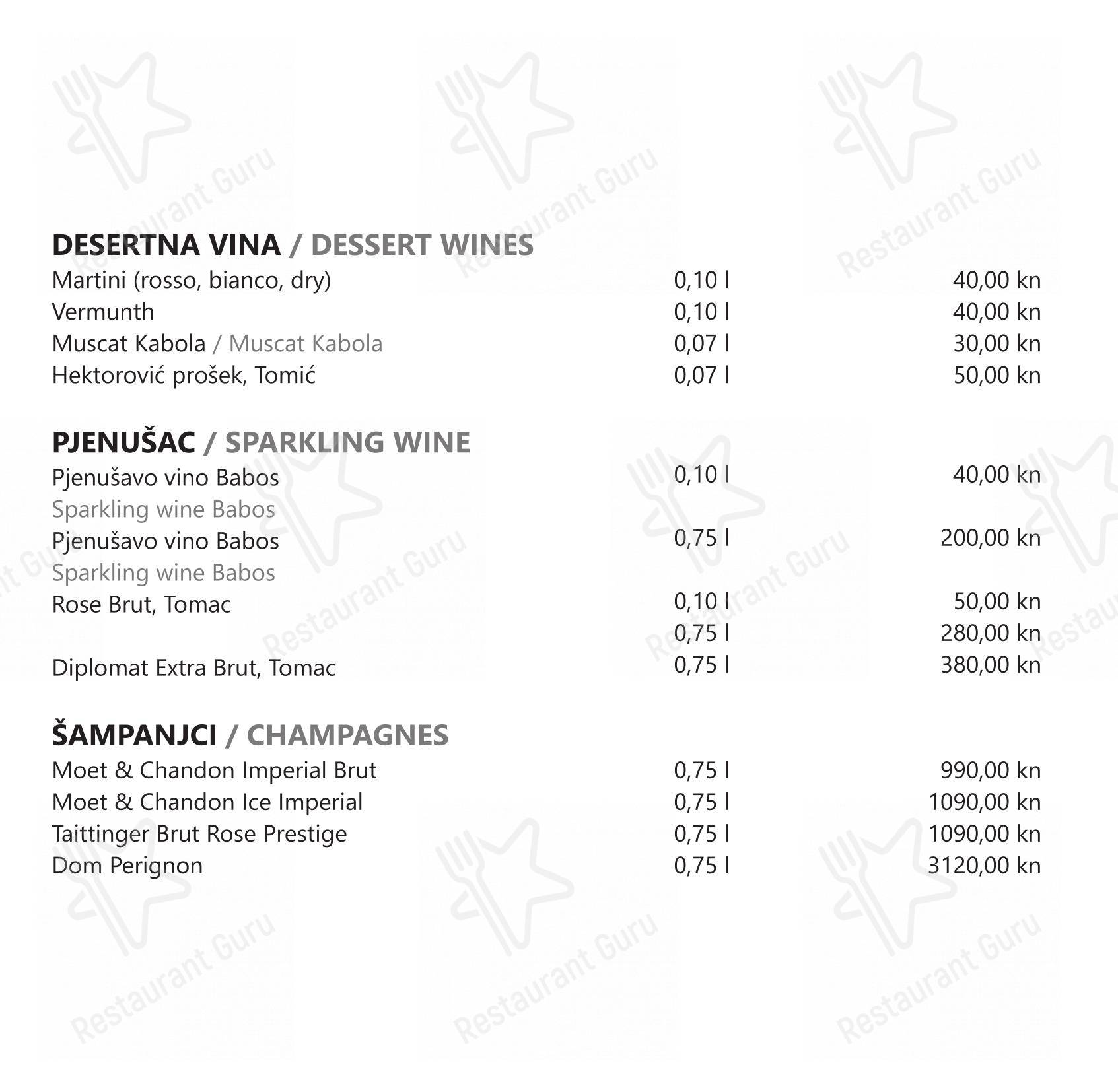Menu per Restaurant Tusculum ristorante