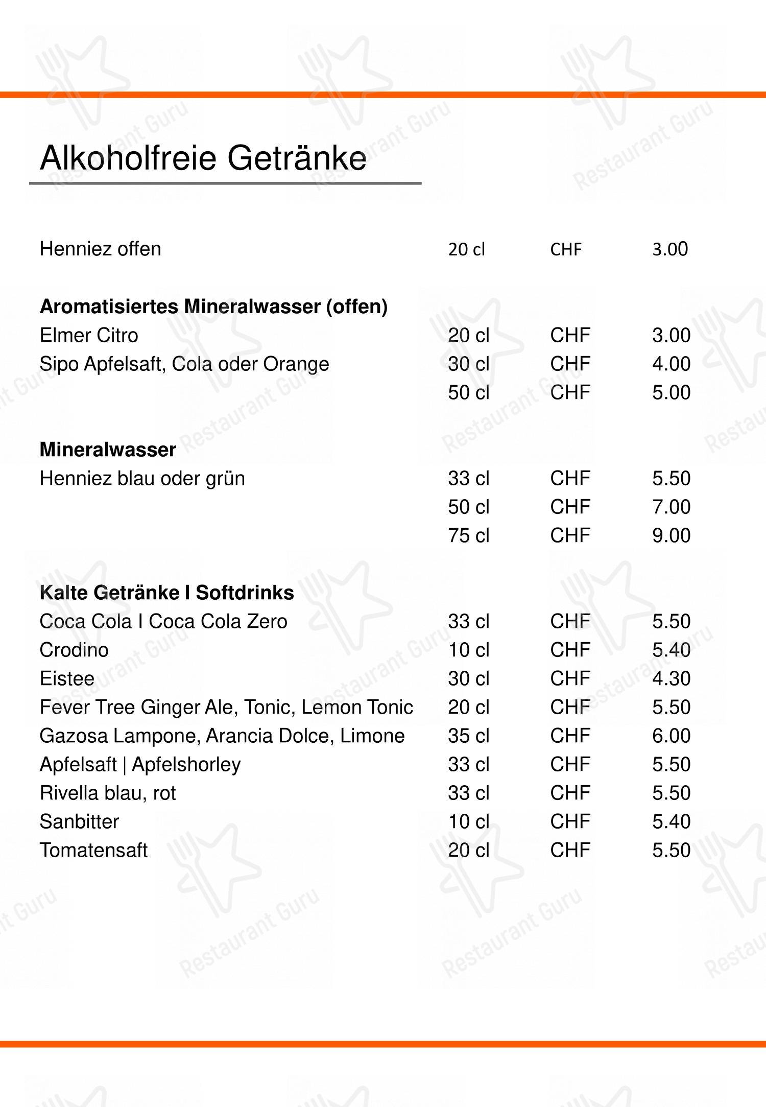 Основное меню per Restaurant elements in Baden
