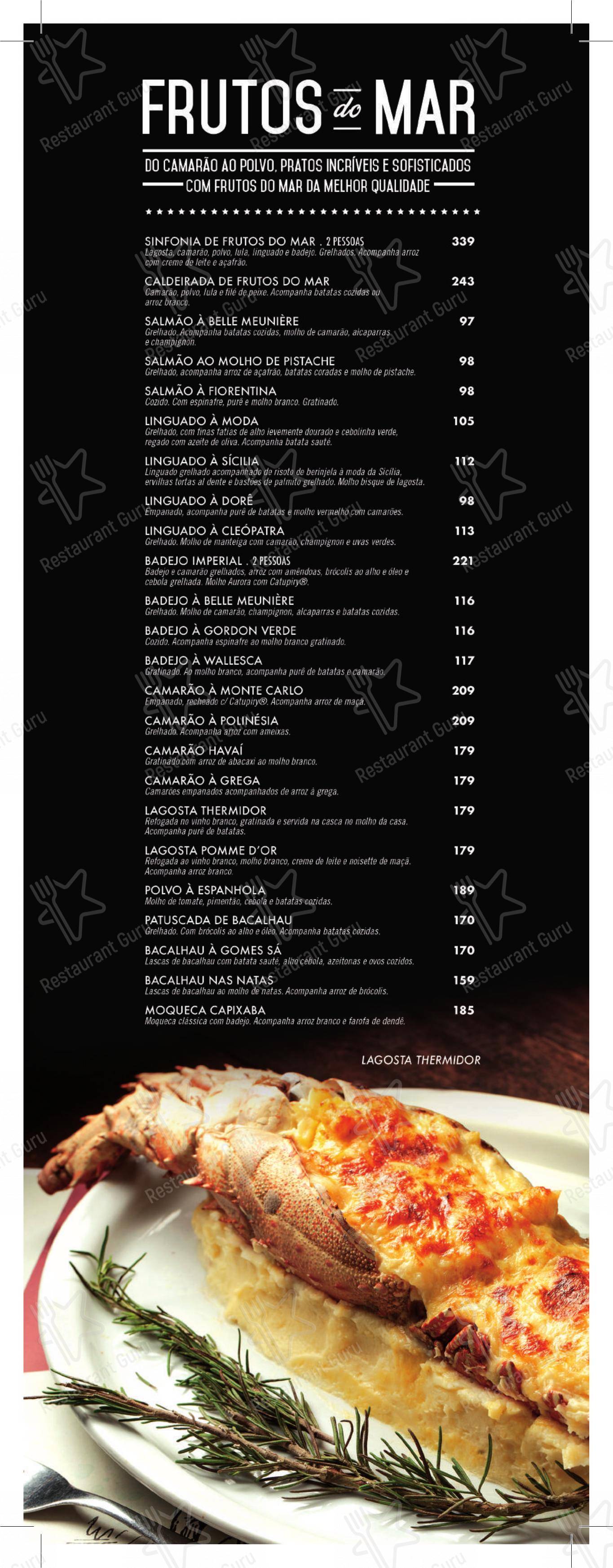 Restaurante Picanha & Etc - Barra da Tijuca - Menu