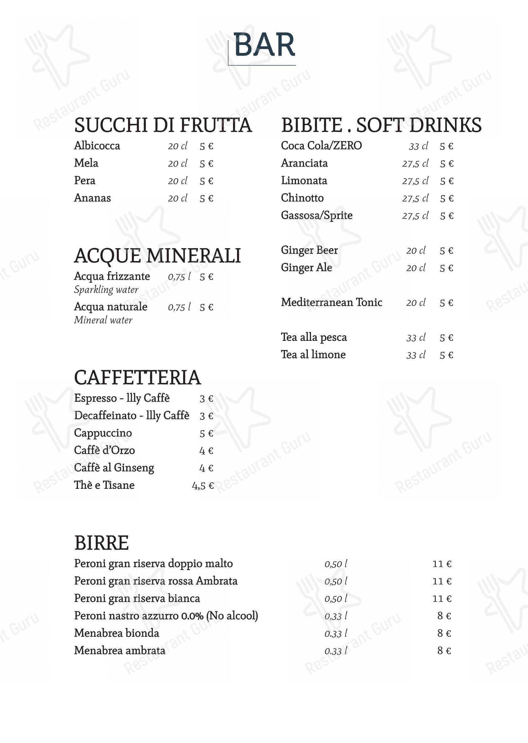 Menu di Ristorante Casa Bella - Основное меню