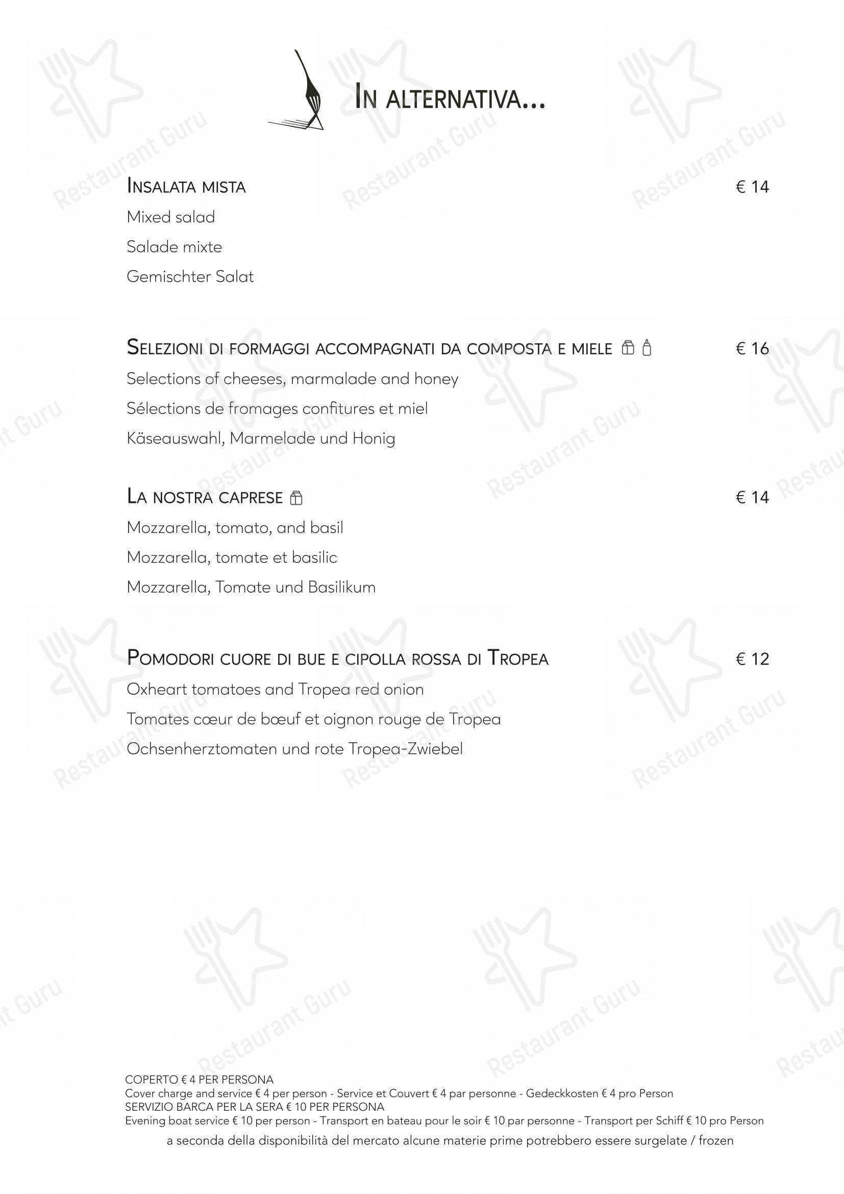 Menu per Ristorante Casa Bella in Stresa