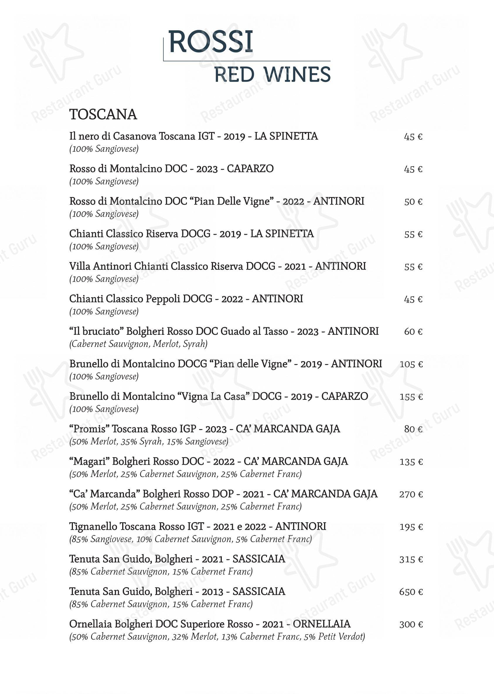 Ristorante Casa Bella in Stresa - Основное меню