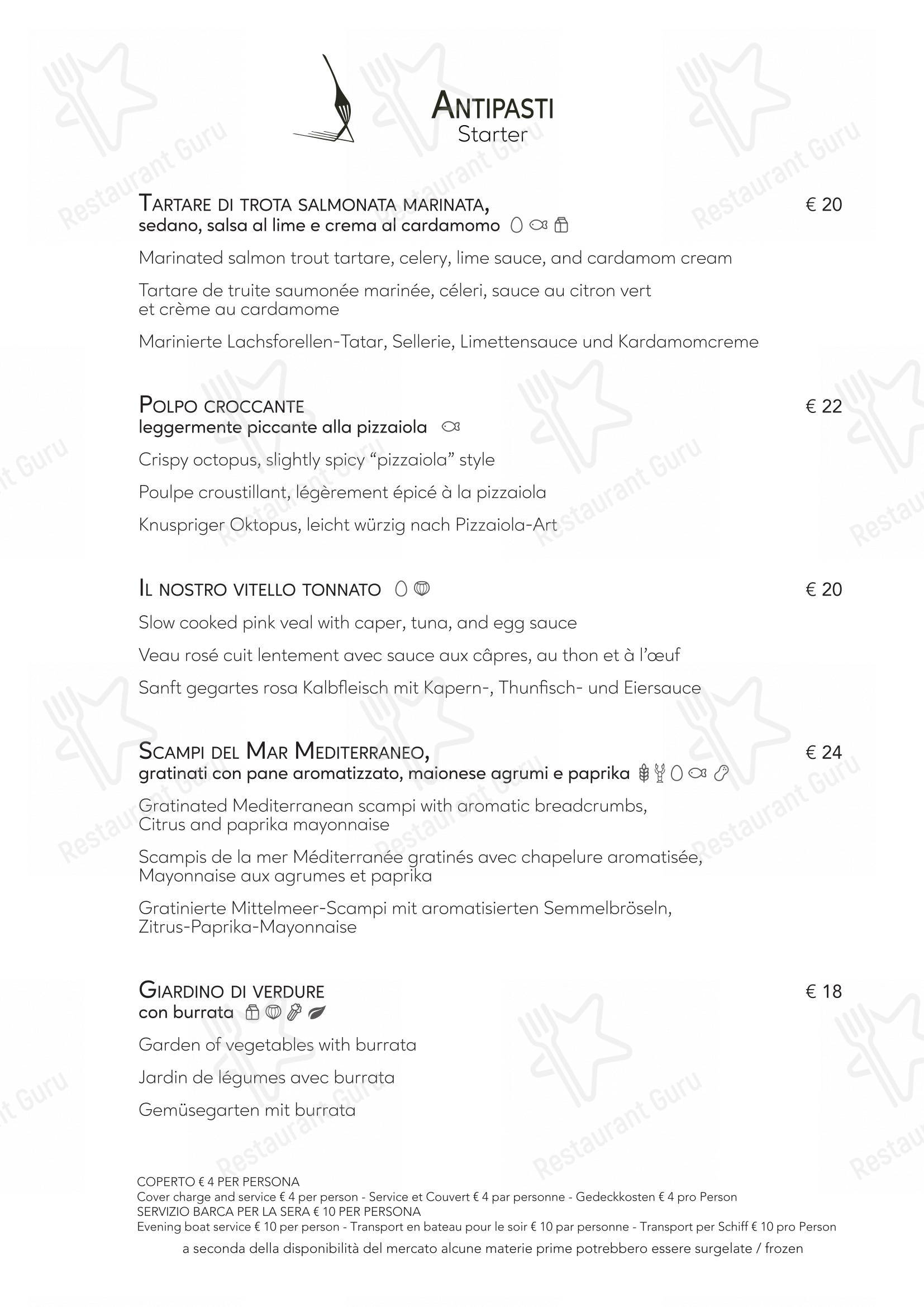 Menu di Ristorante Casa Bella - Menu