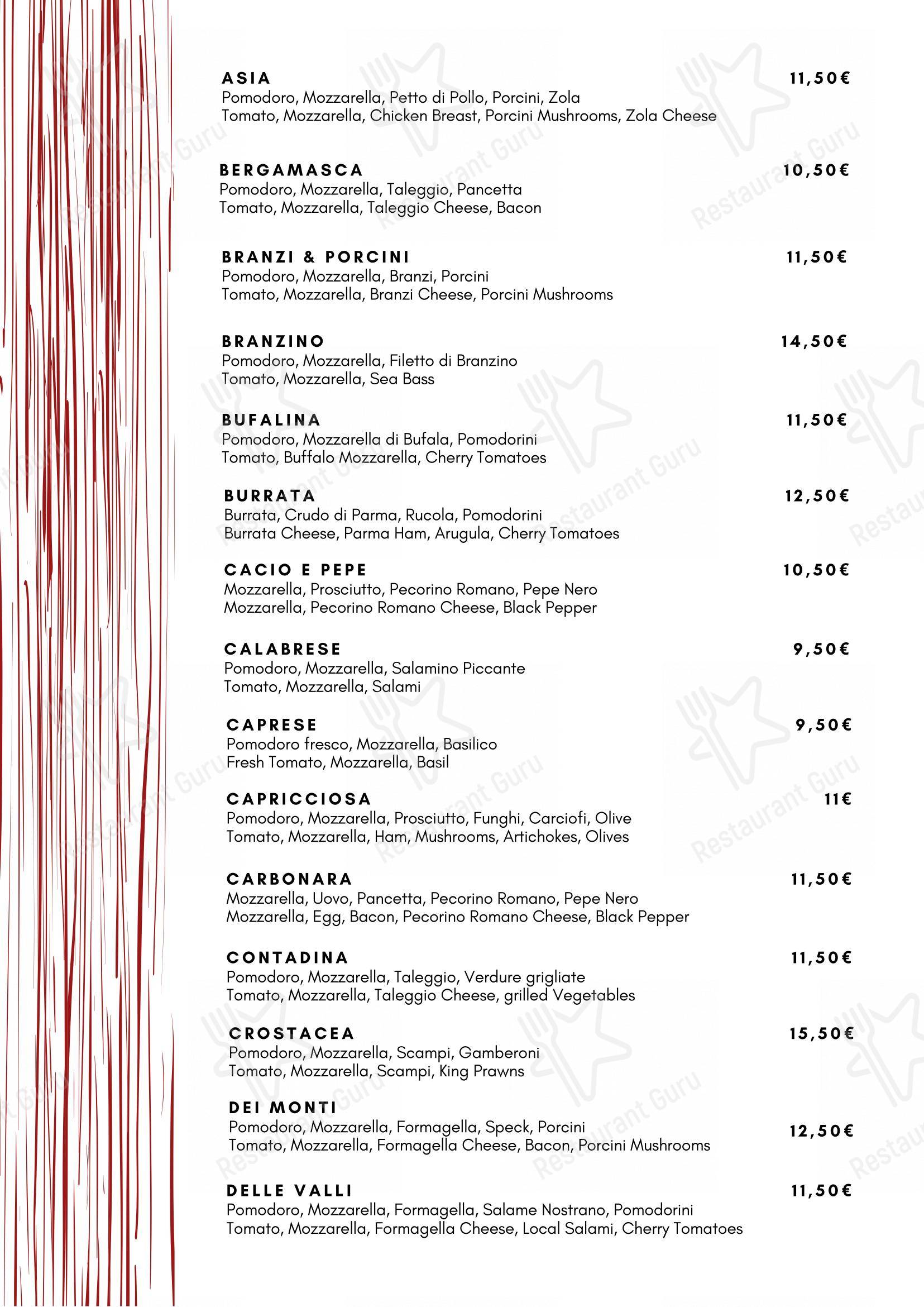 Menu di Ristorante Jolly'S Pizzeria - Asporto e a Domicilio - Menu