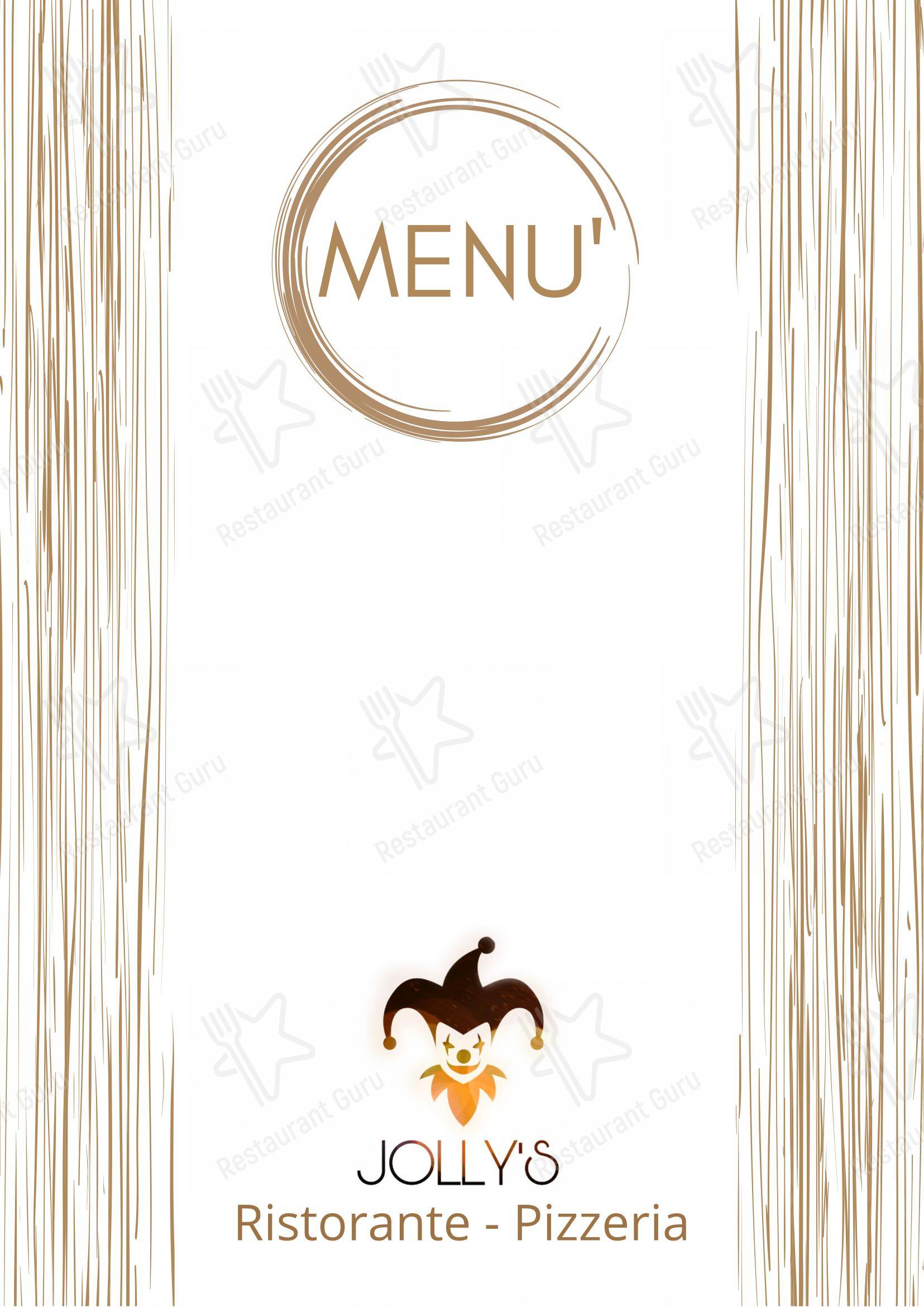 Menu di Ristorante Jolly'S Pizzeria - Asporto e a Domicilio - Menu