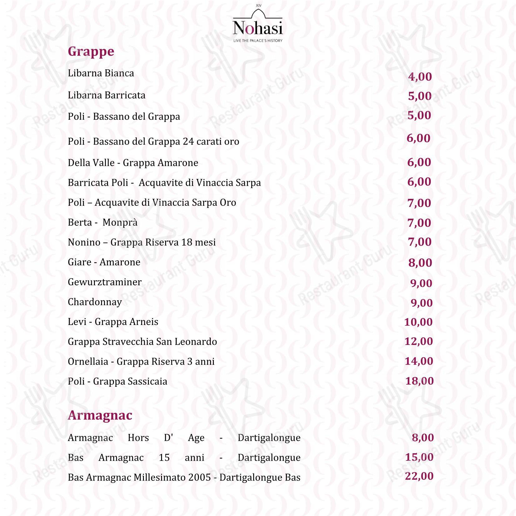Menu pour Ristorante Signoria dans Noha