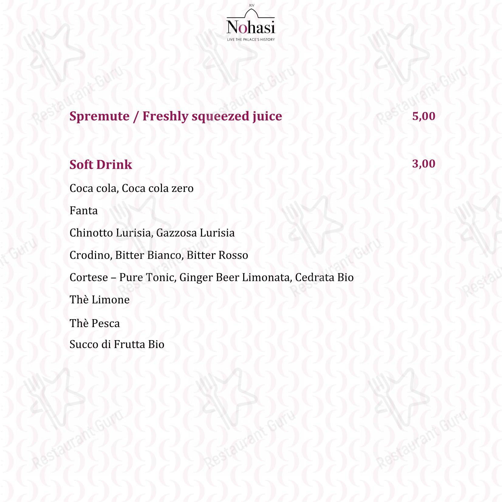Menu pour Ristorante Signoria restaurant
