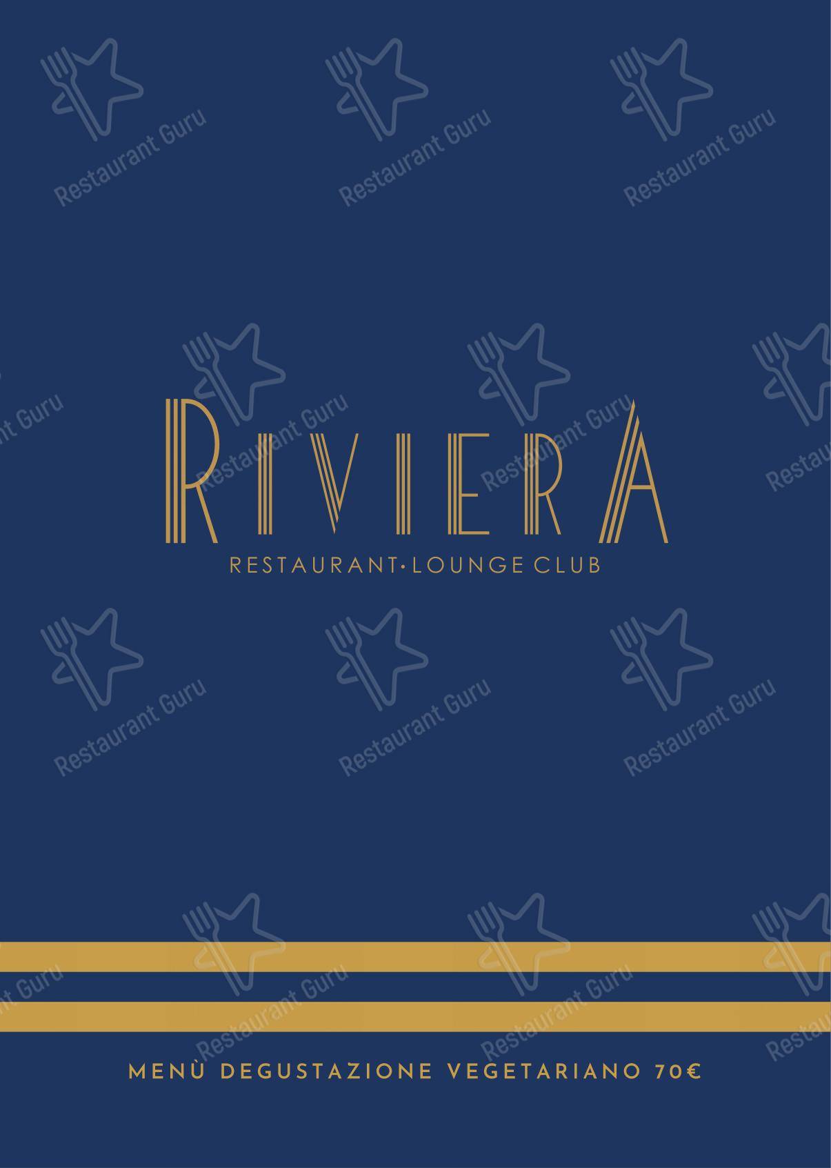 Menu di Riviera Milano Restaurant - Lounge Club - Breakfast Menu