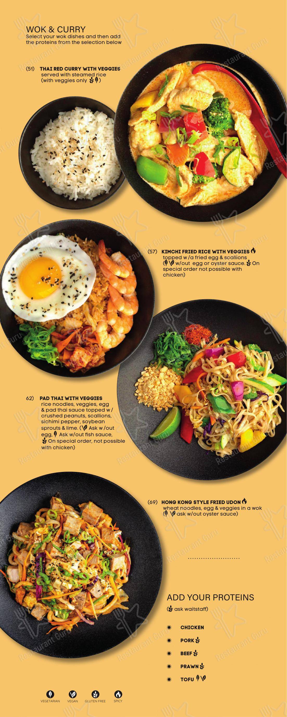 Menu per SILK - Pan-Asian Fusion and Izakaya, Split ristorante
