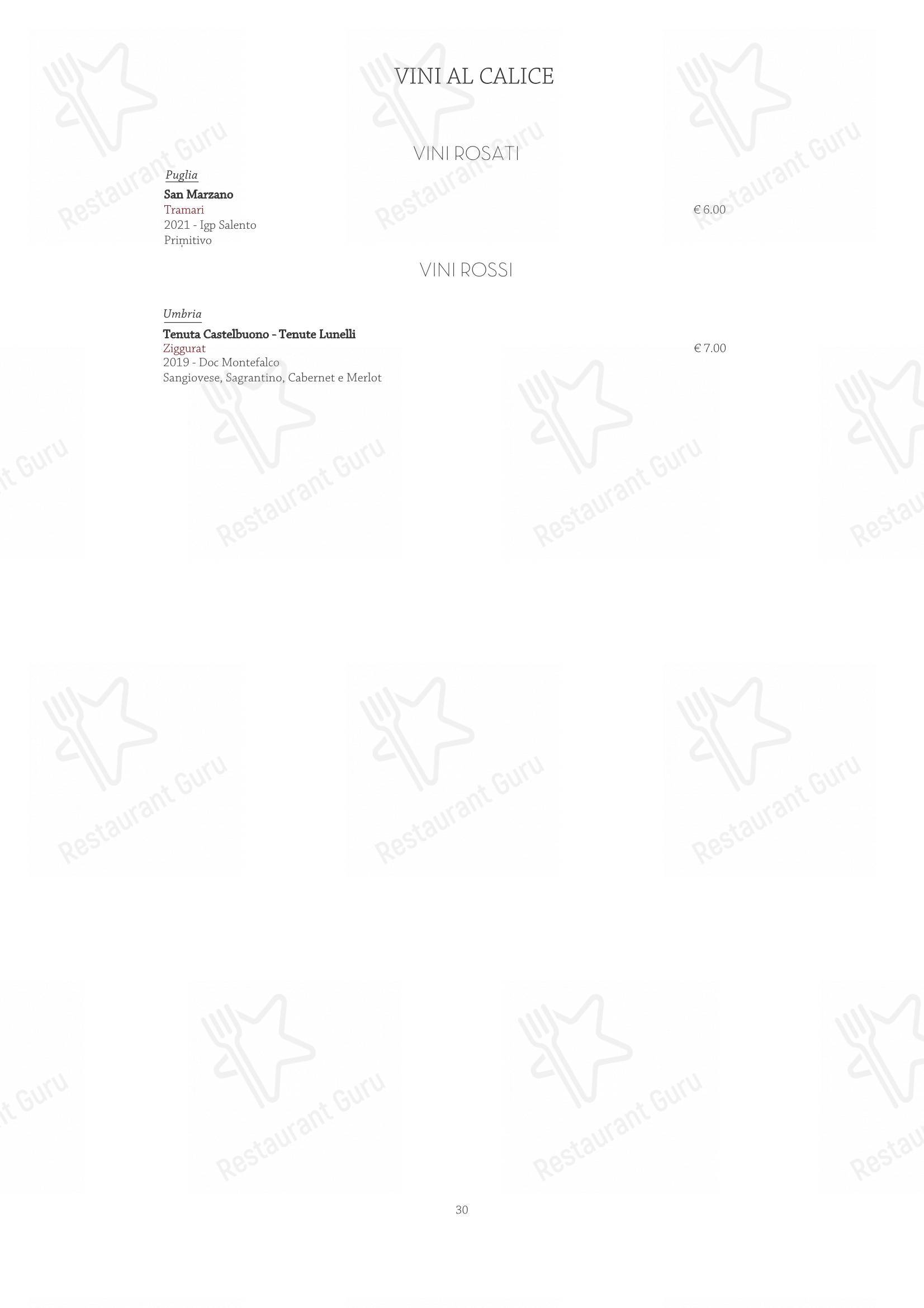 Sunrise Restaurant in Caserta - Menu