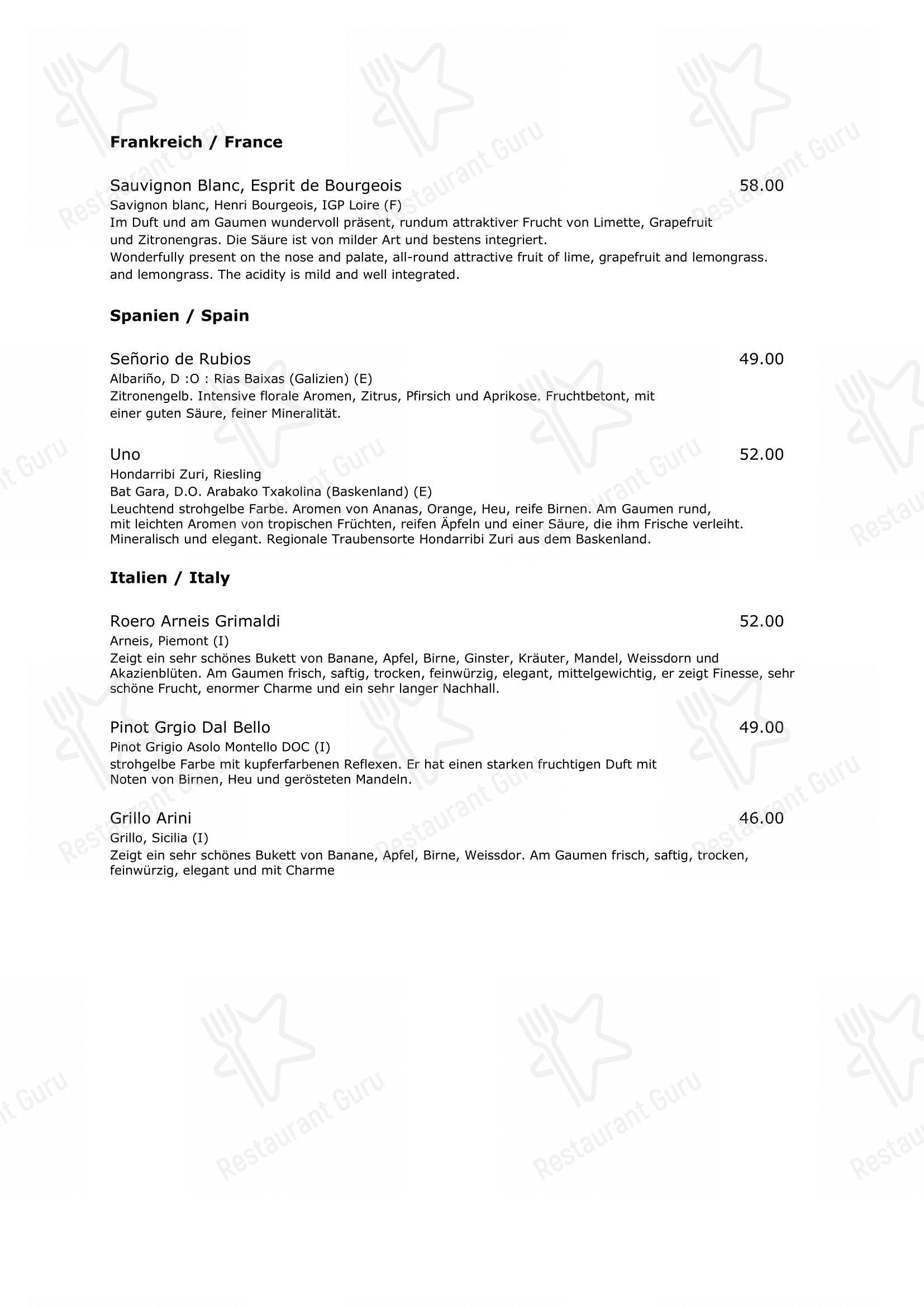 Menu per Torstübli ristorante