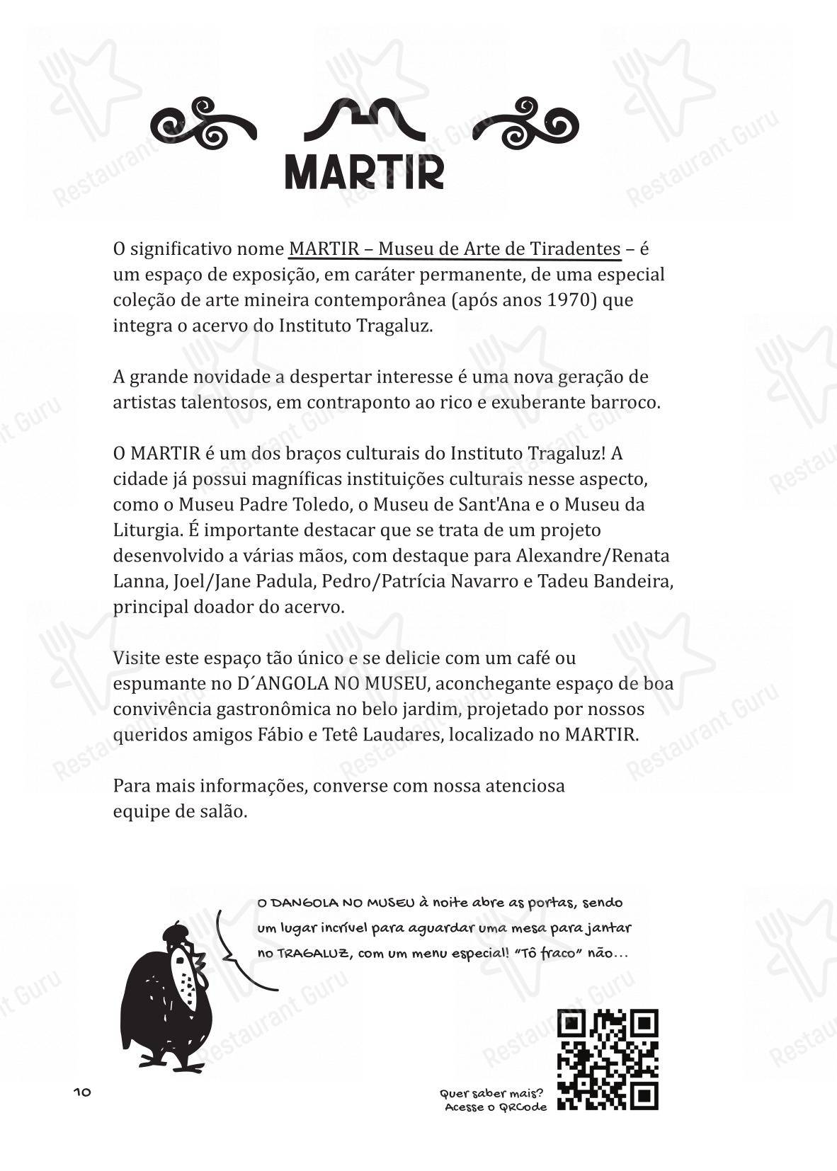 Tragaluz Restaurante Casa - Menu bar