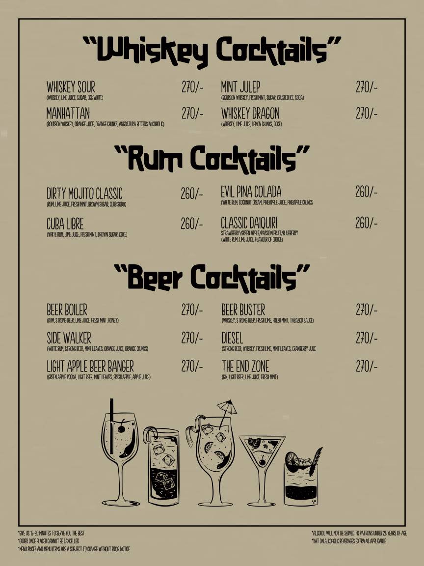 the chocolate room - Patiala menu