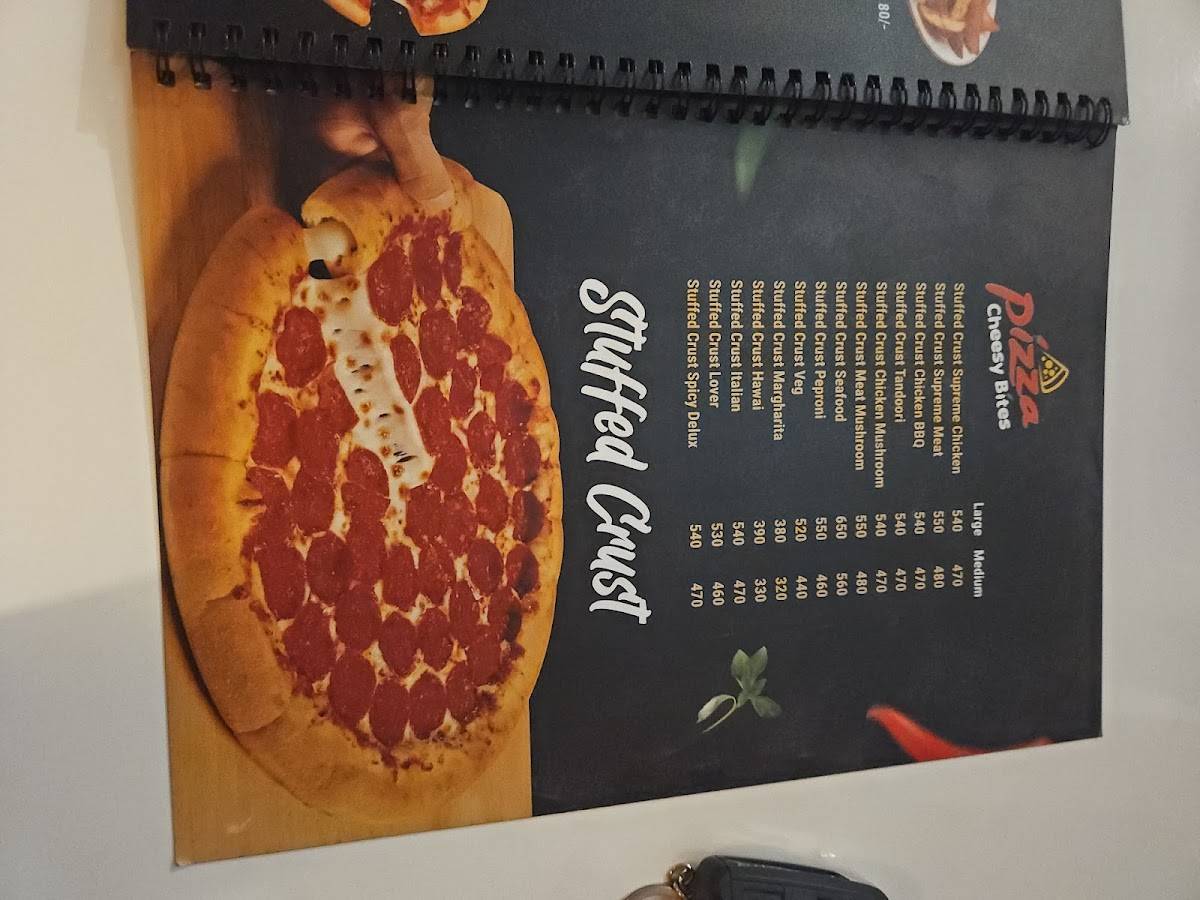 pizza cheesybites menu