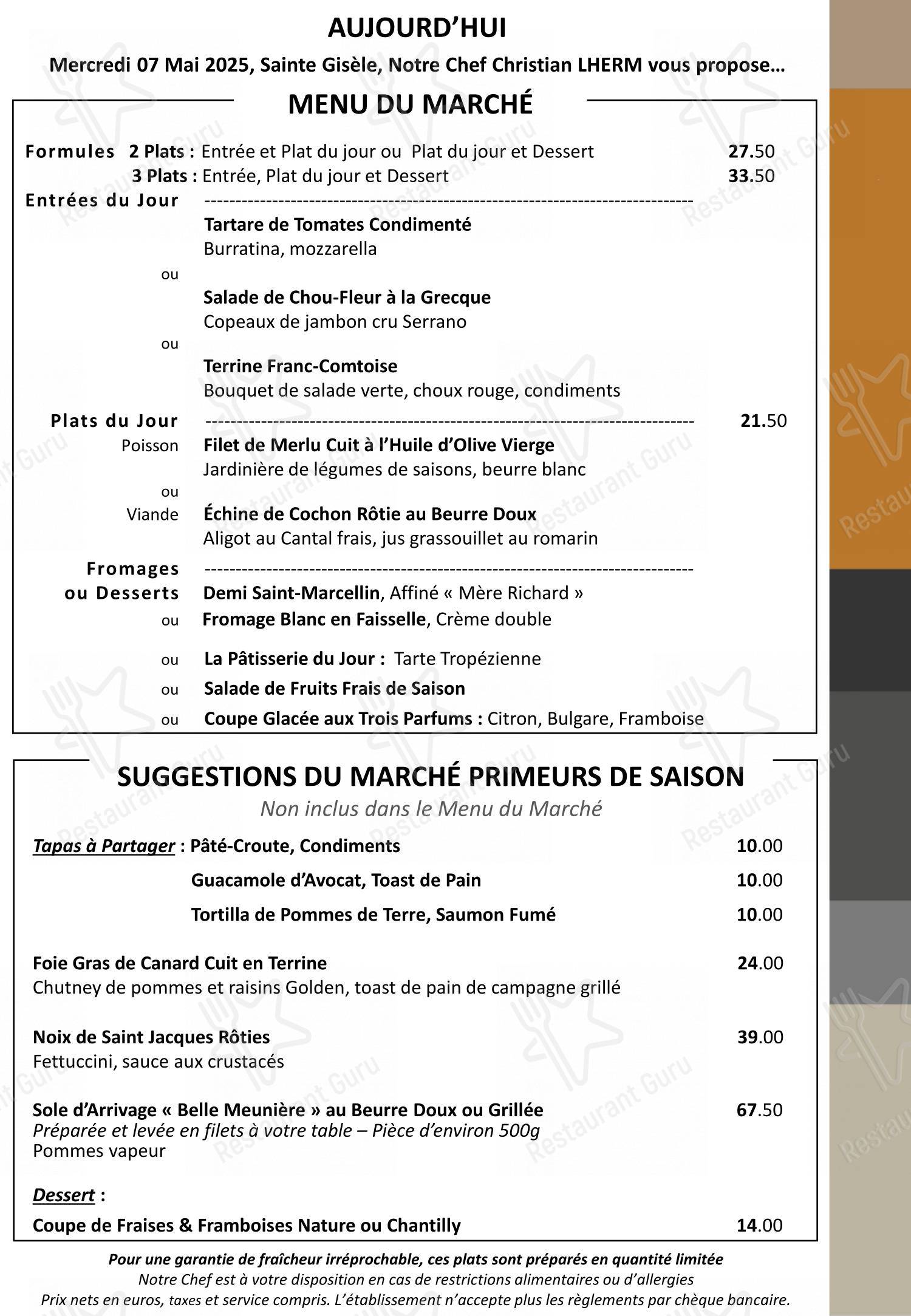 Крафт меню pour Brasserie L'Ouest - Bocuse dans Lyon
