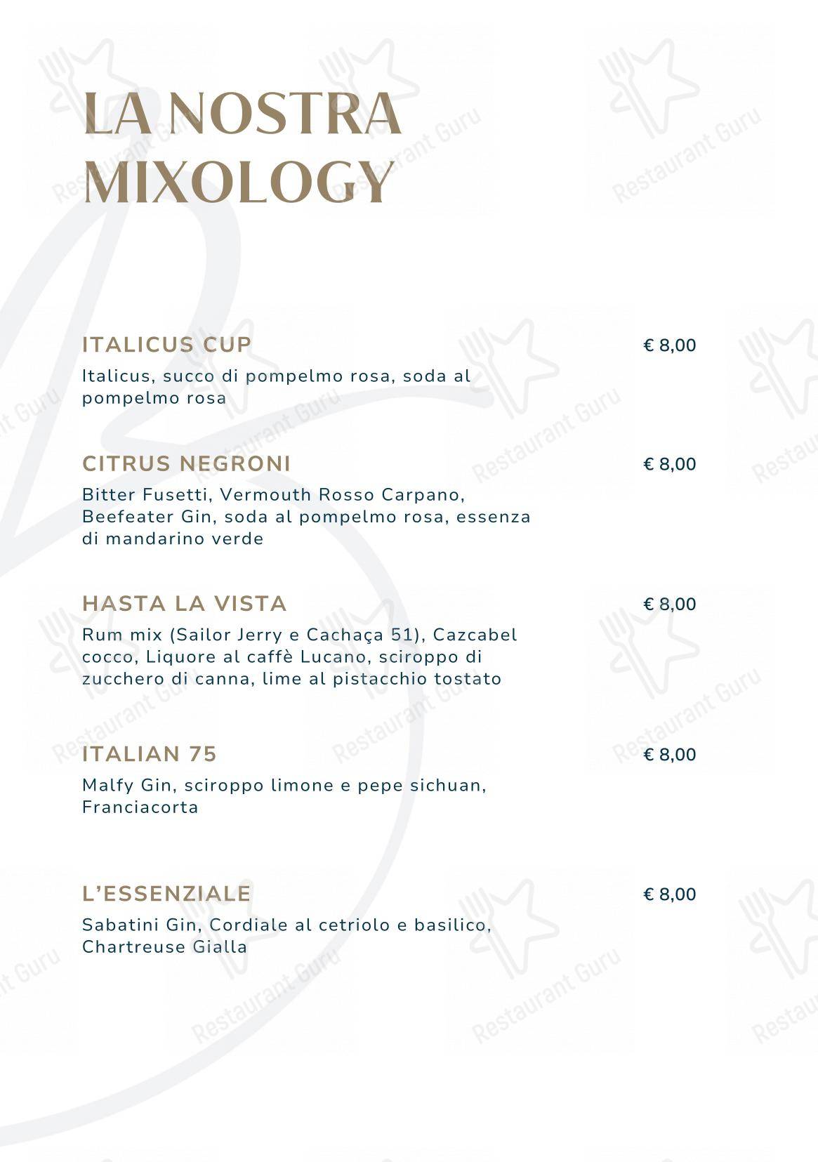 Menu di Casa Bi Restaurant - Menu