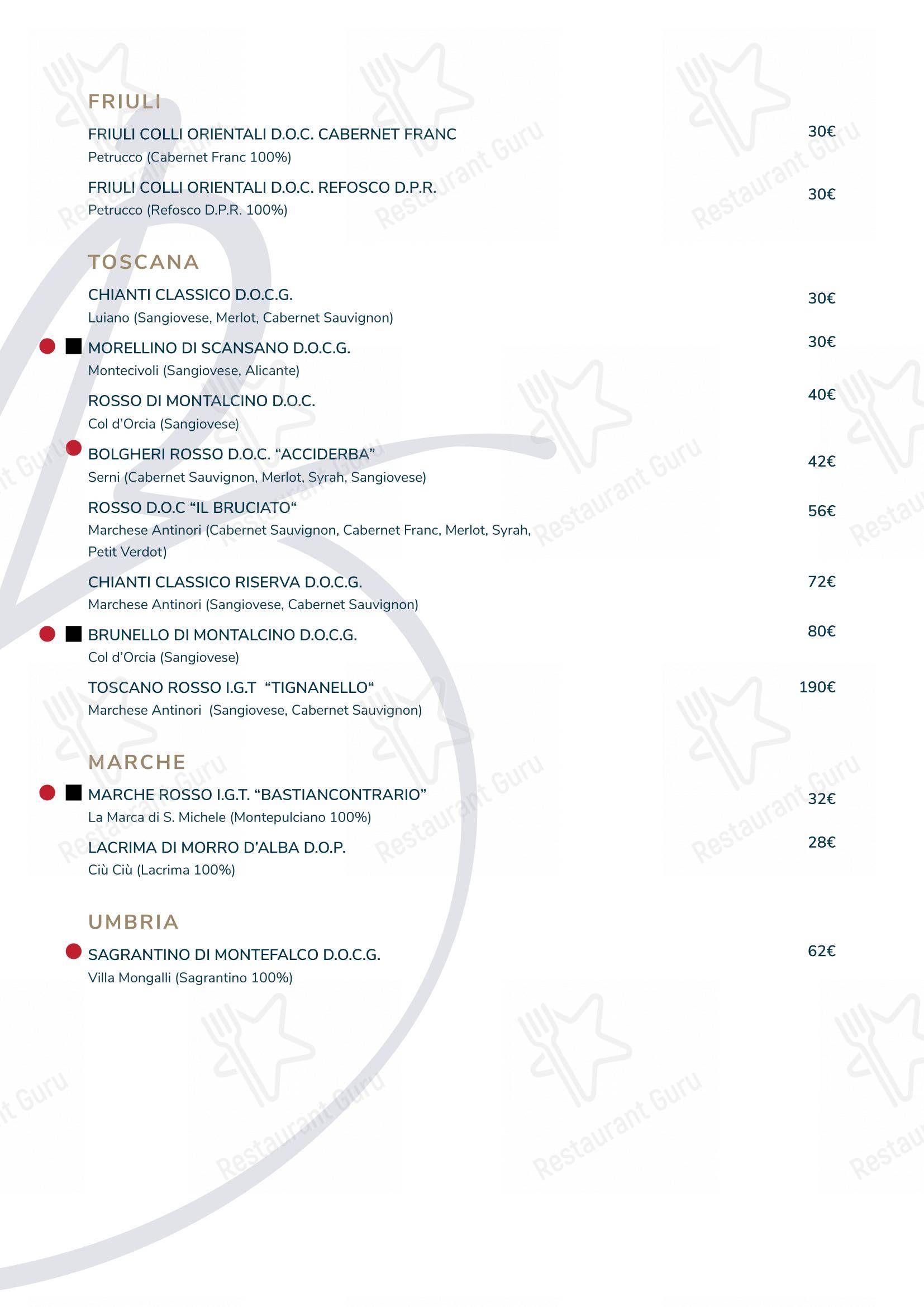 Menu bar per Casa Bi Restaurant in Milano