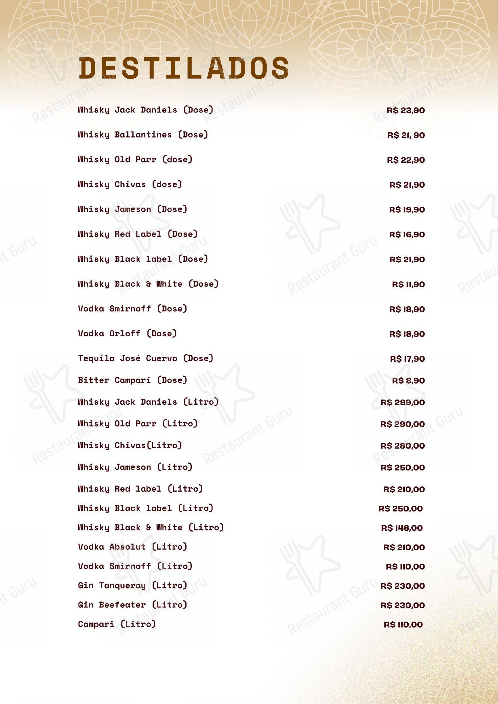 Esquina Brasil Fortaleza - Gastronomia Cultura - Menu