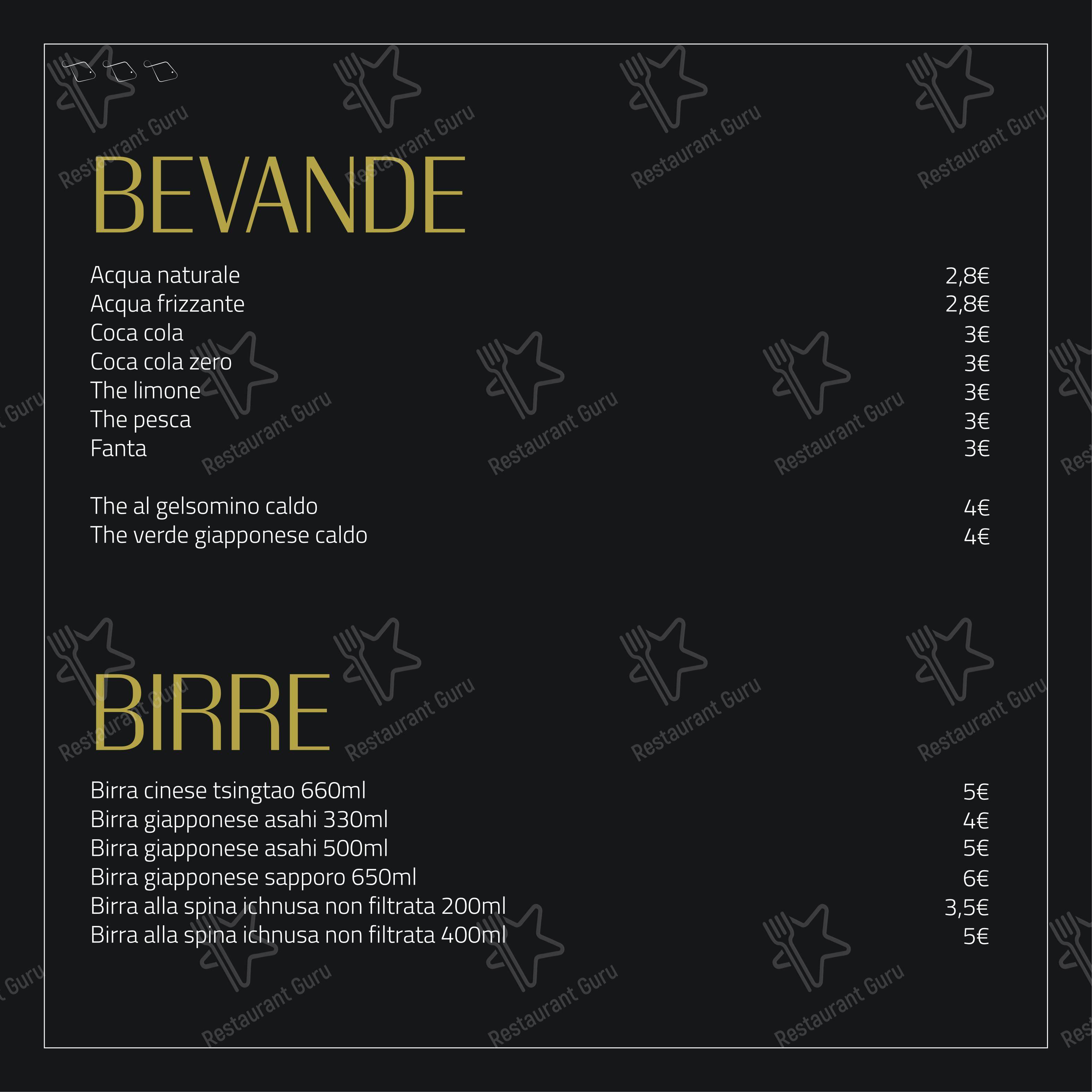 Menu per Feel Sushi in Imola