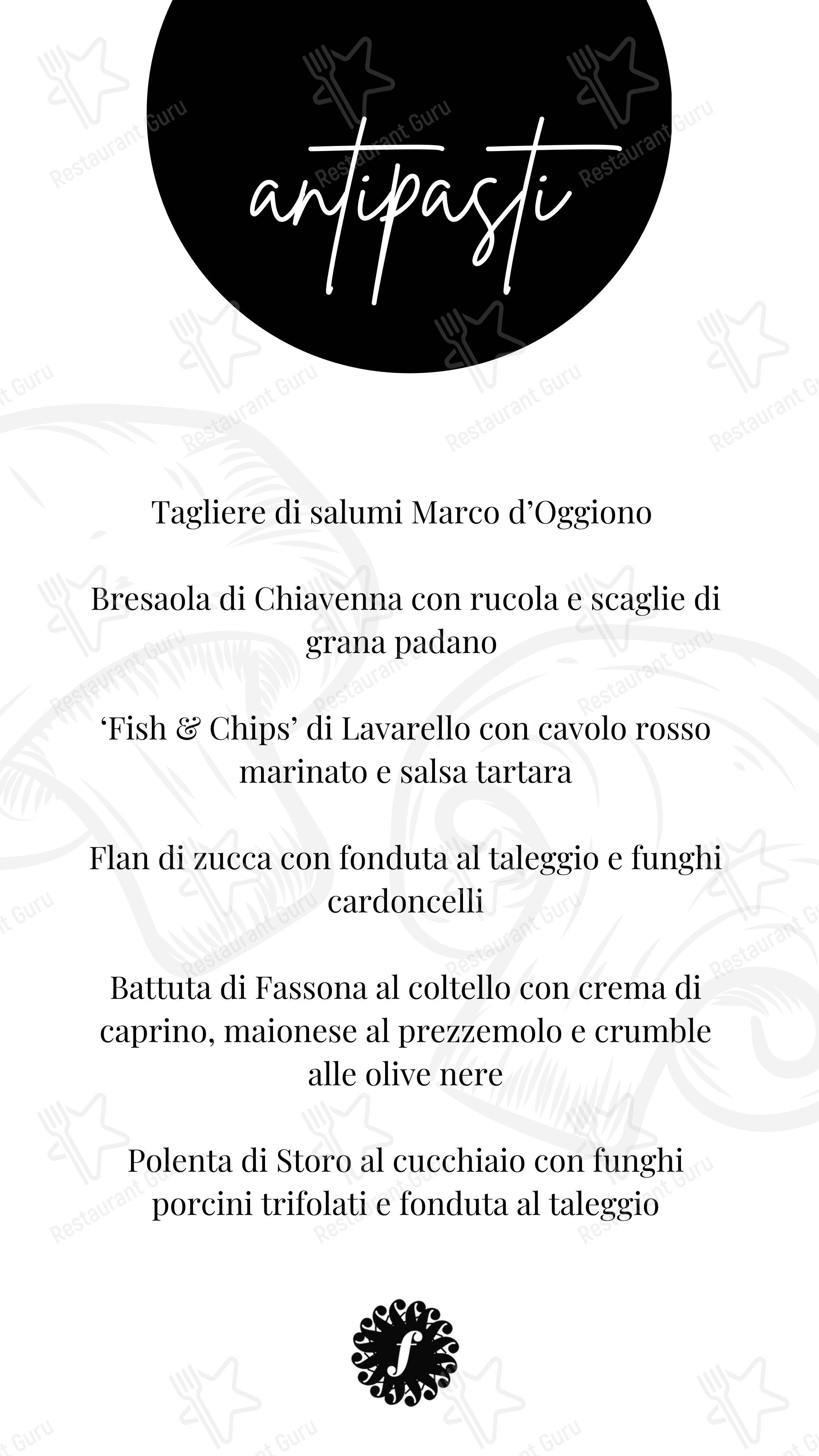 Ristorante Enoteca Frigerio in Lecco - Основное меню