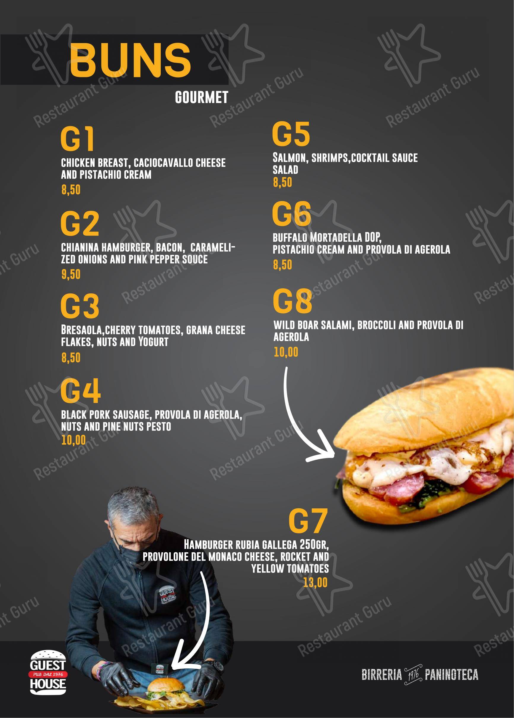 Guest House Pub dans Naples - Menu bar