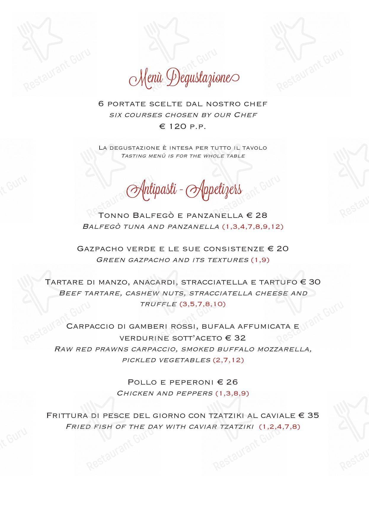 Menu per Hi-Res in Roma