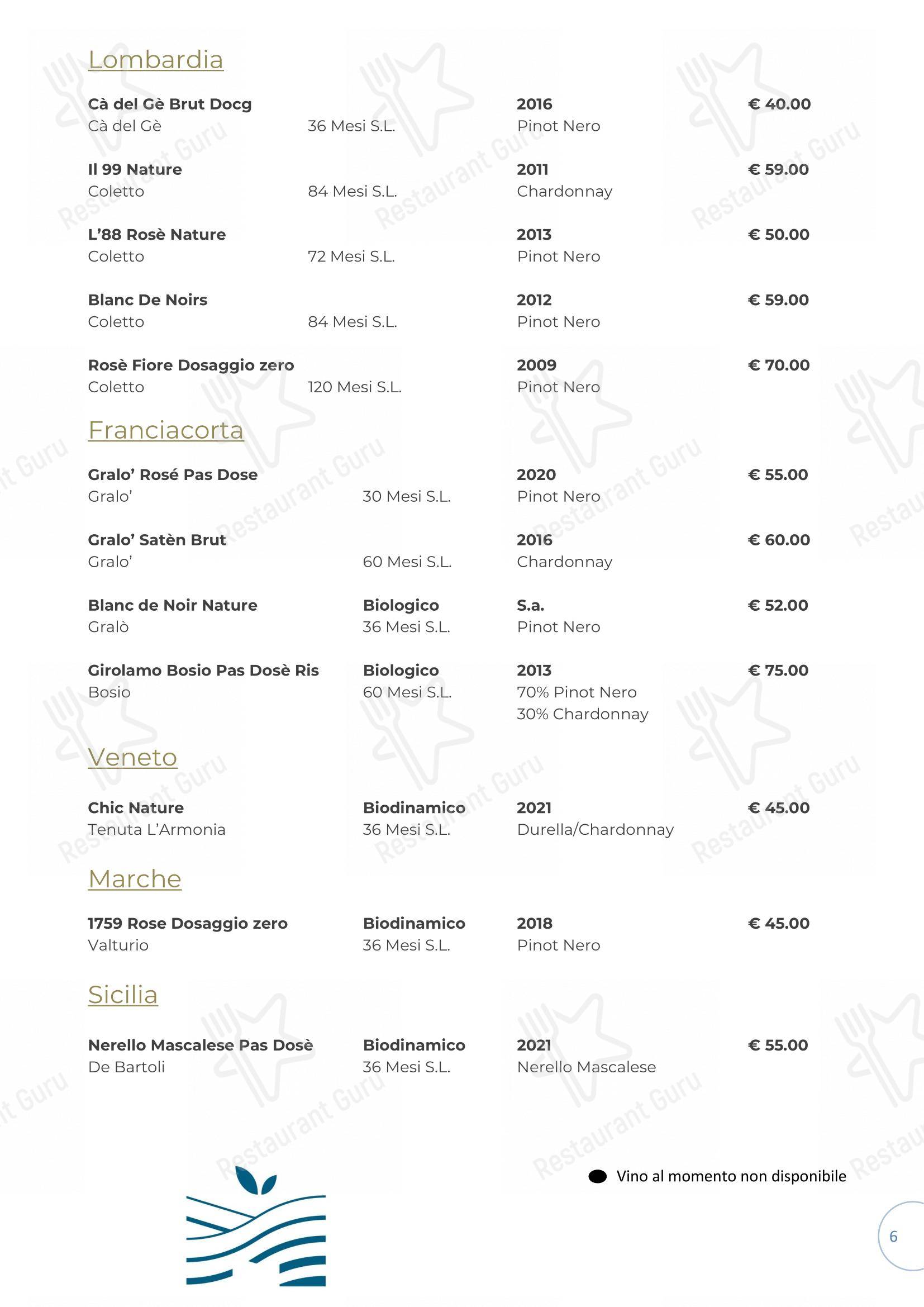 Il Gatto sull'Albicocco in Rimini - Menu