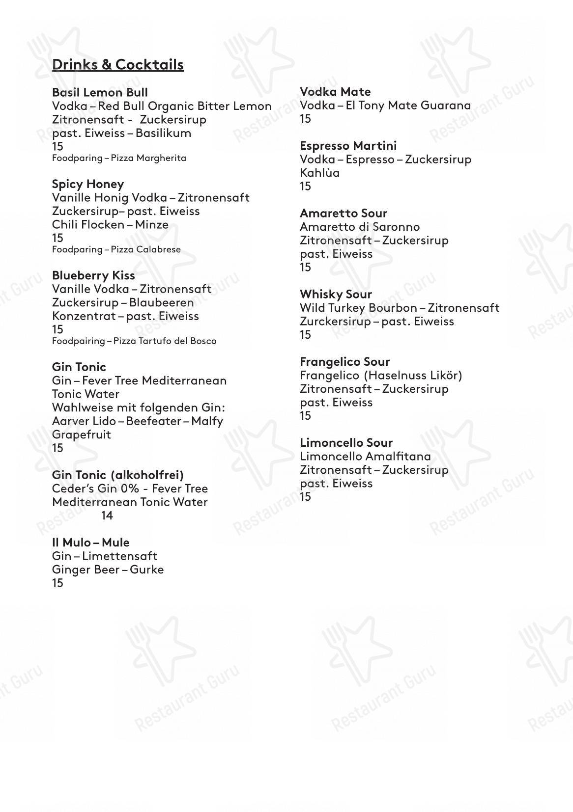 La Bestia - Pizza Pizza in Lucerna - Menu