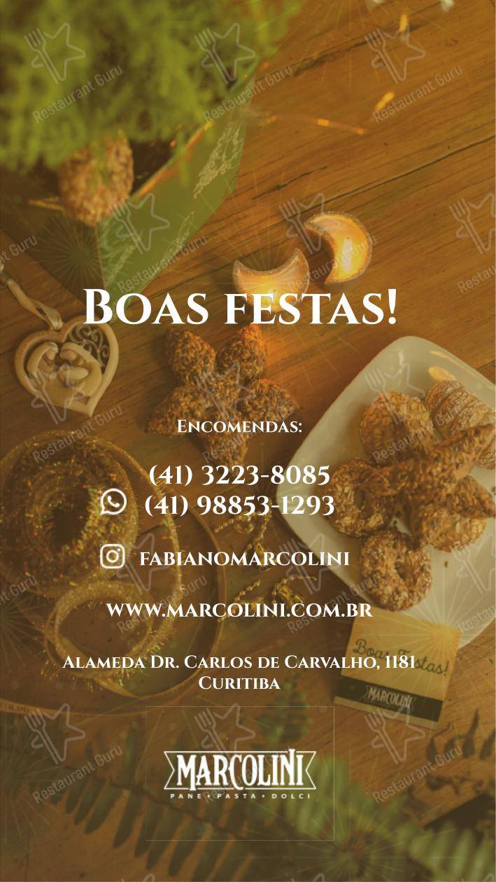 Marcolini Empório em Curitiba - Menu bar