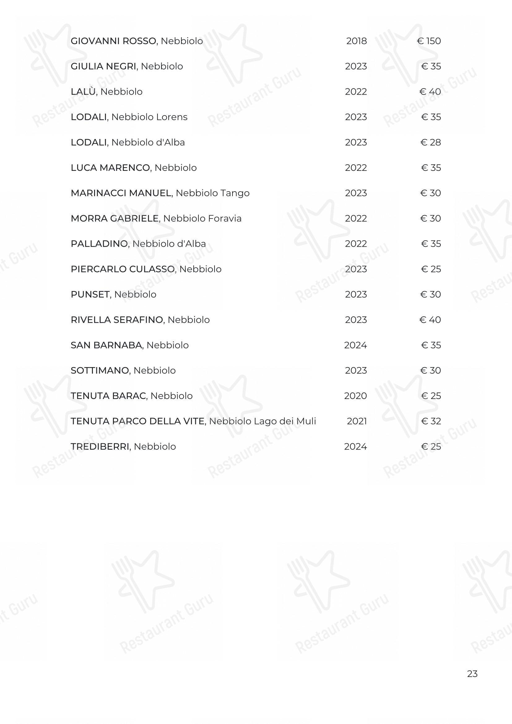 Menu di Osteria Italia Citabiunda - 菜单