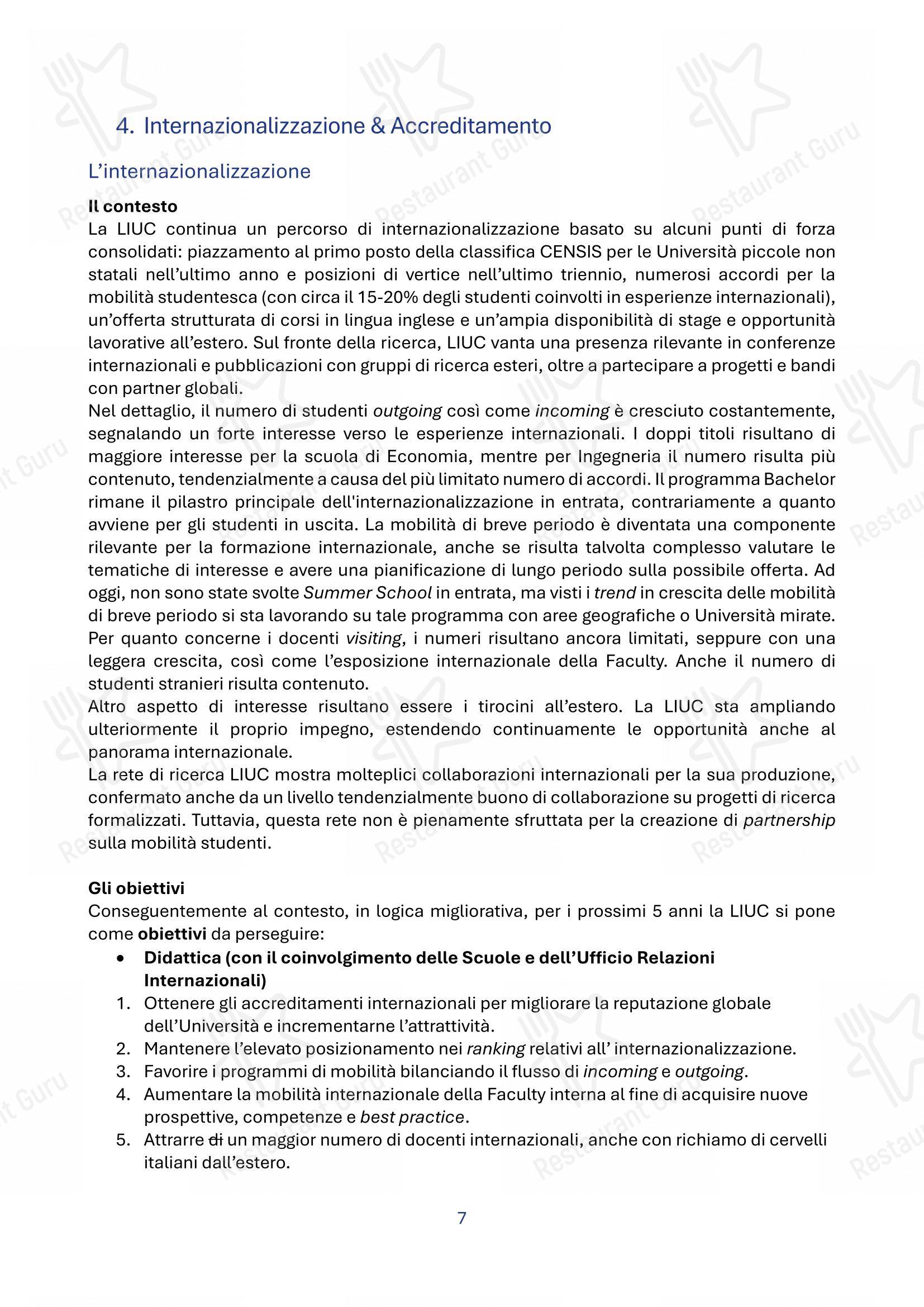 Menu per Panacea pub & bar