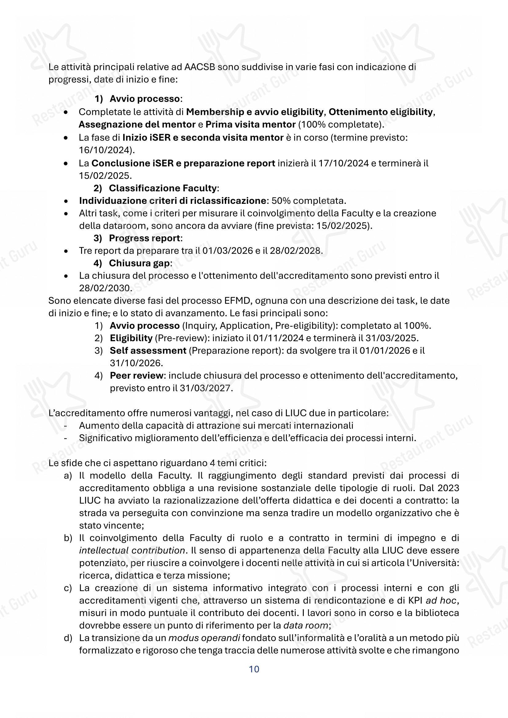 Panacea in Legnano - Menu