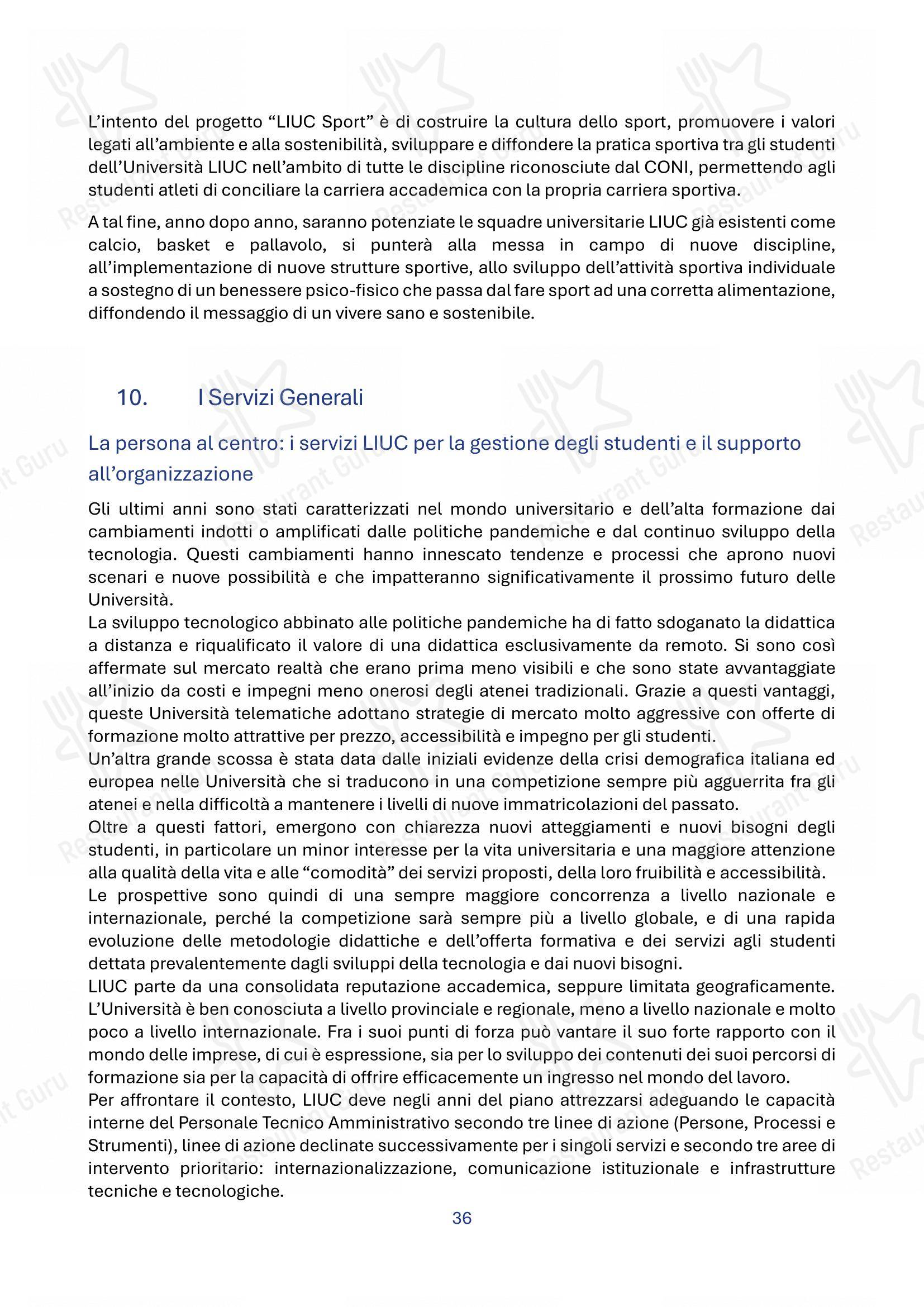 Panacea in Legnano - Menu