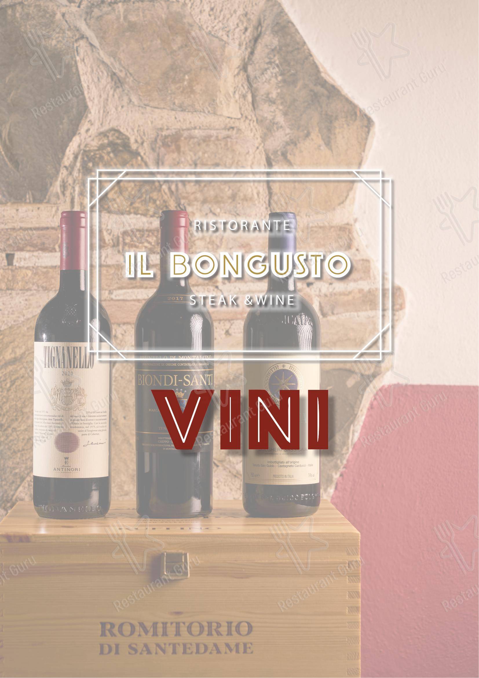 Menu per RISTORANTE IL BONGUSTO LA MAREMMA in Firenze