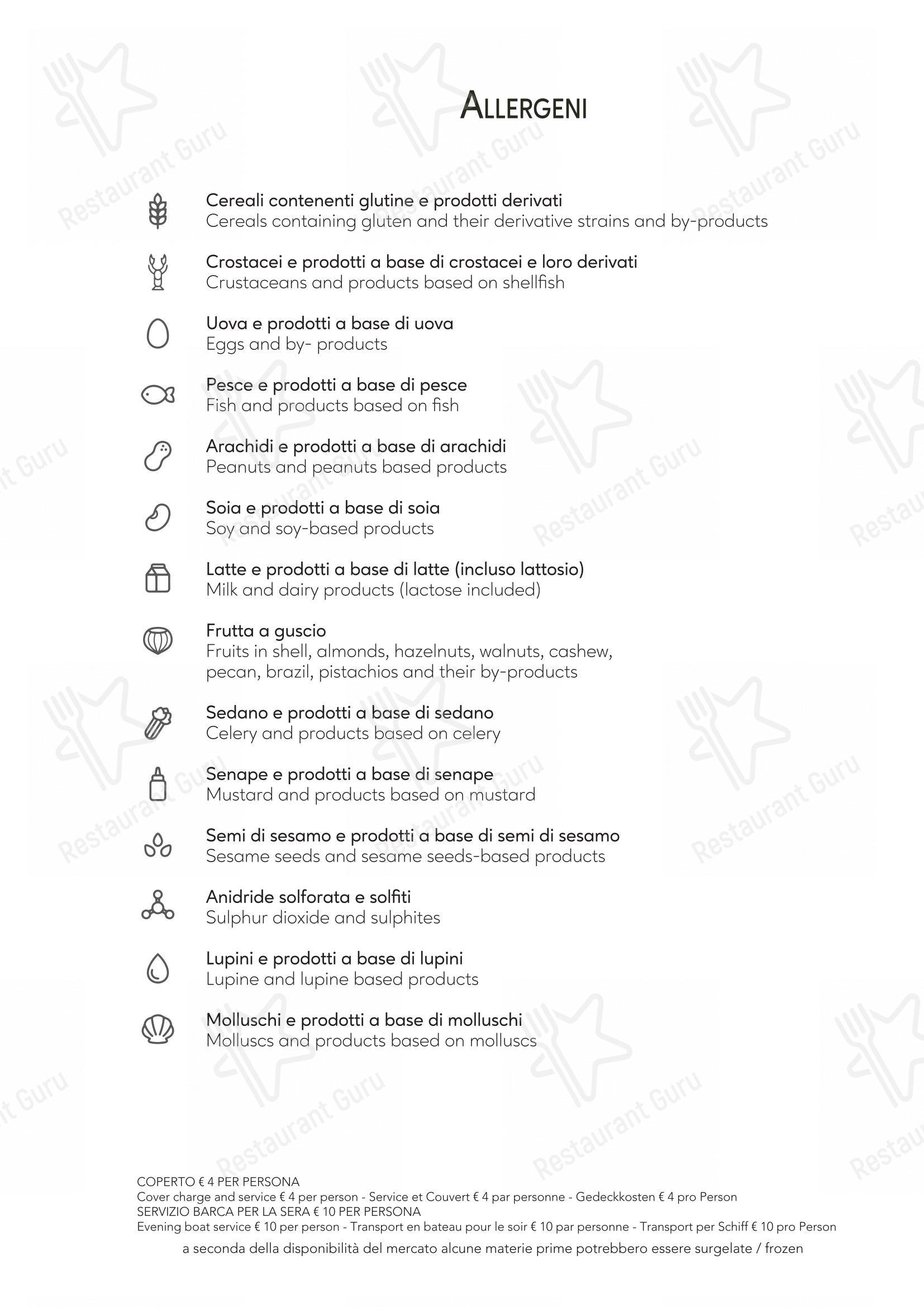 Ristorante Casa Bella in Stresa - Menu