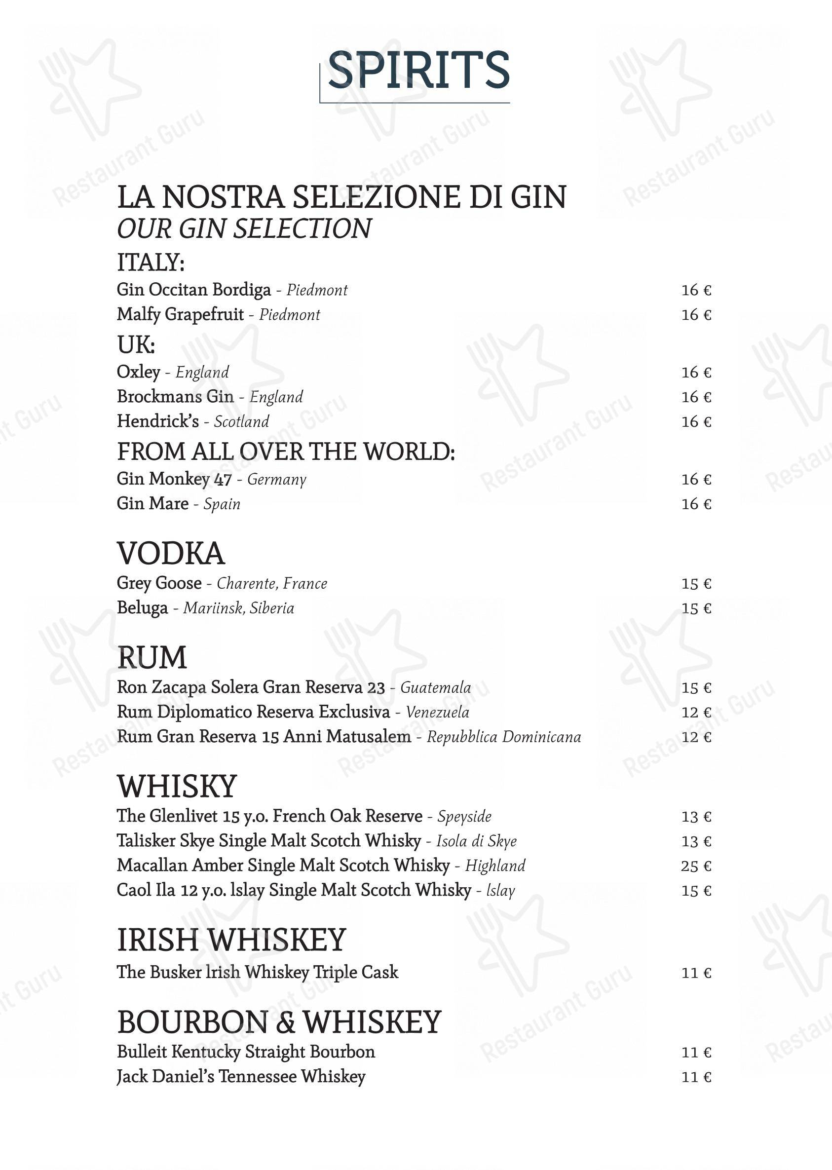 Menu di Ristorante Casa Bella - Основное меню