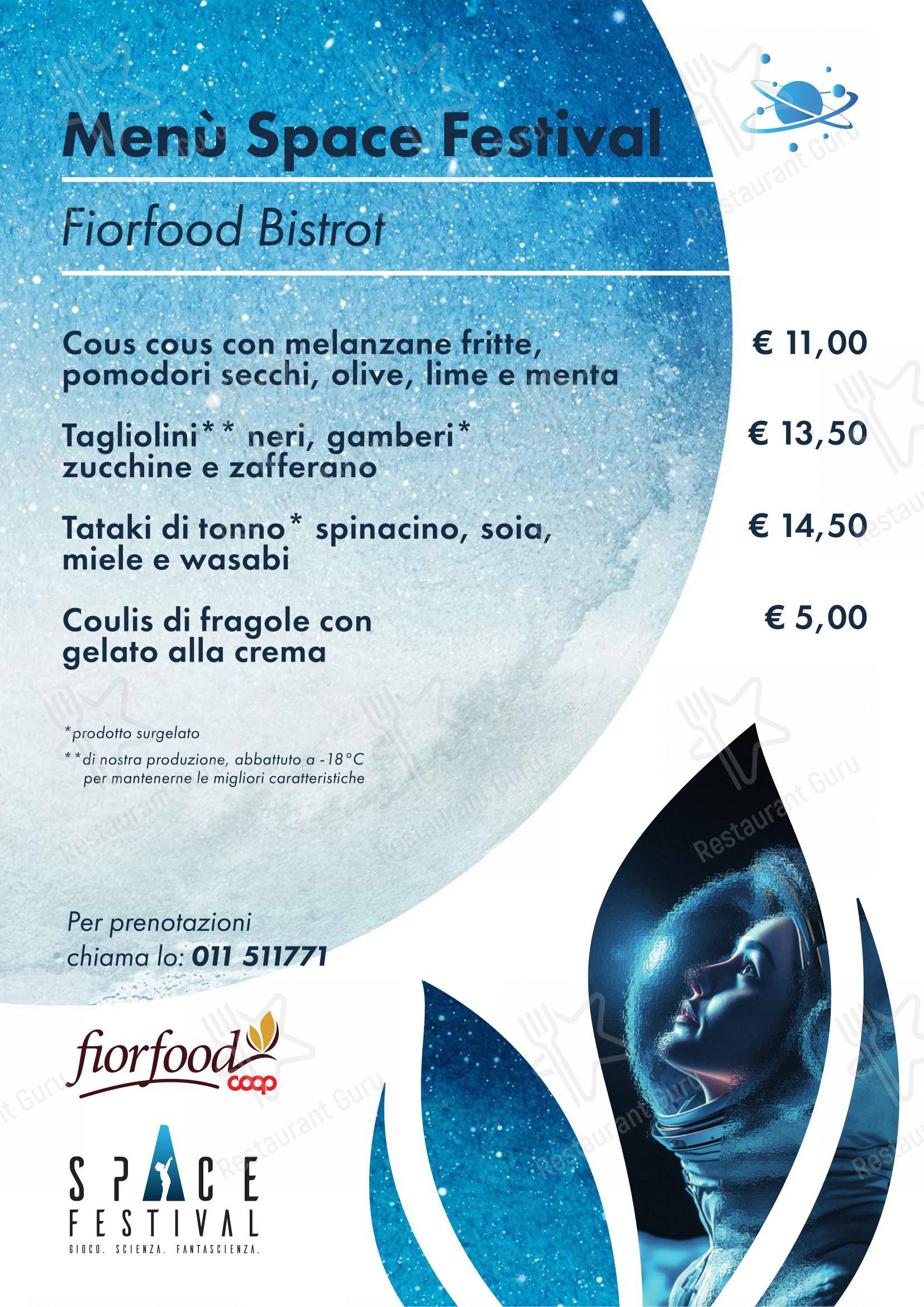 菜单 per Ristorante Fiorfood by La Credenza in Torino